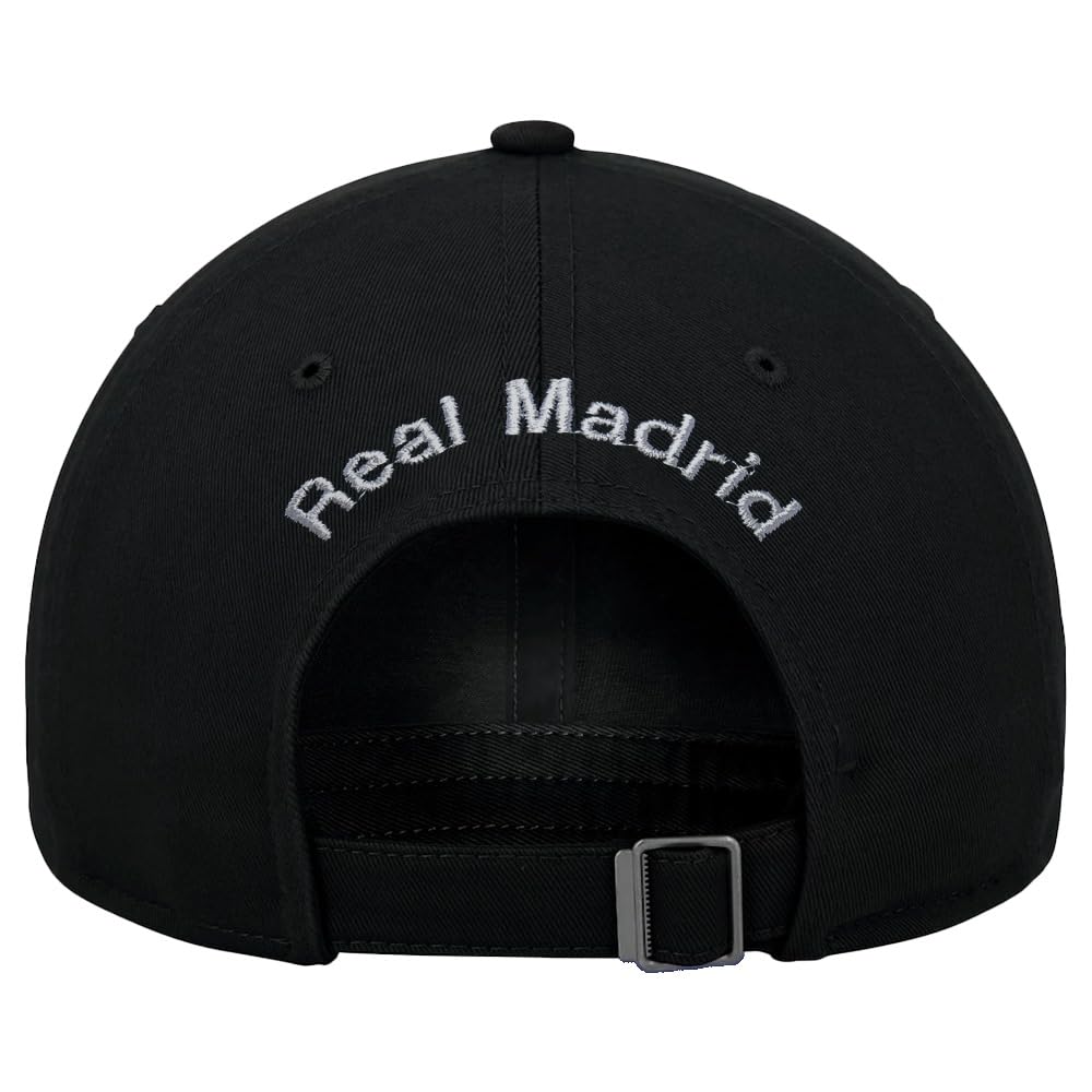 2024 Compatible with Real Madrid Official Soccer Cap Black with Faded Logo 3 2024 Compatible with Real Madrid Official Soccer Cap Black with Faded Logo