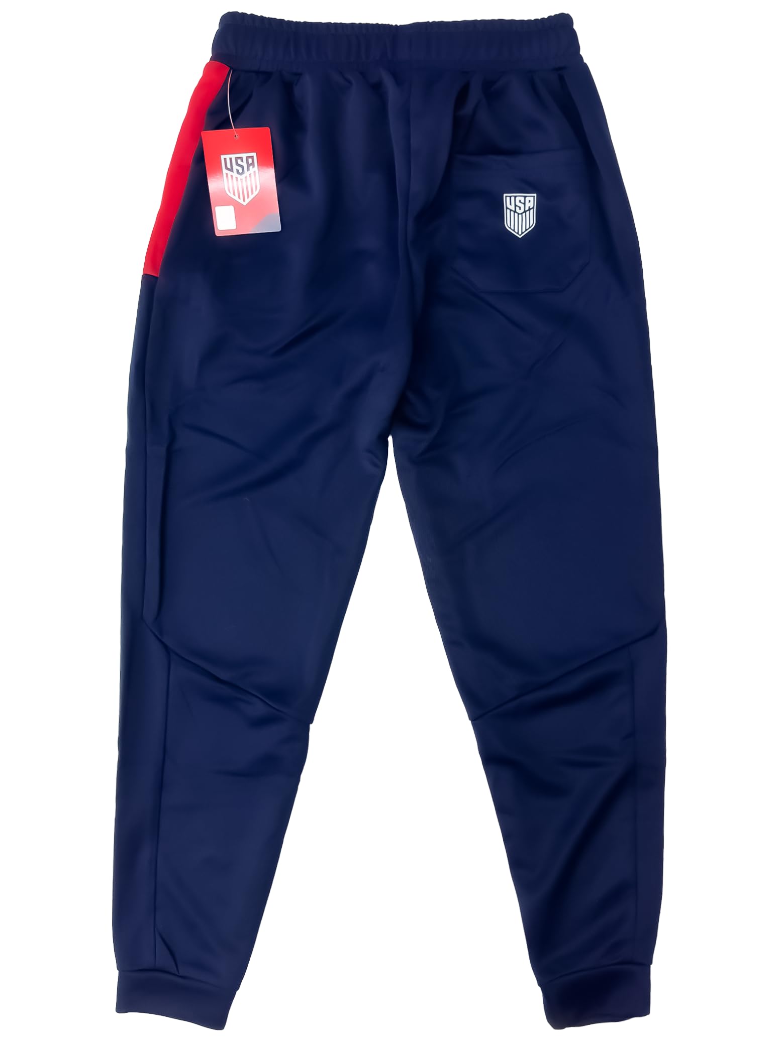 Icon Sports Licensed Men's U.S. Soccer Joggers Casual Sweatpants, USA Soccer Track Pants with Zipper Pockets