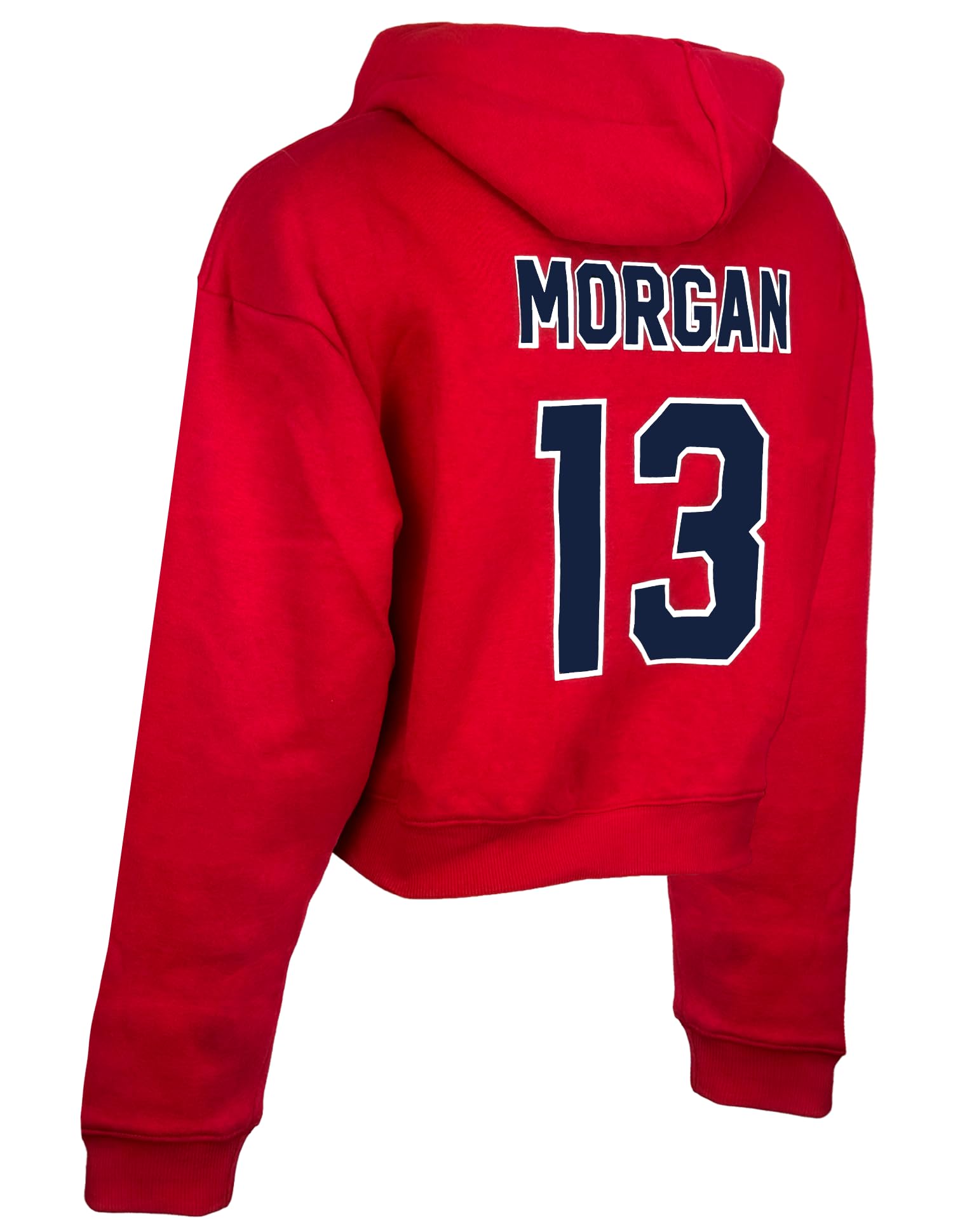 Icon Sports Alex Morgan Women's U.S. Soccer Cropped Hoodie, Adult Sizes Long-Sleeve Sweatshirt with Hood