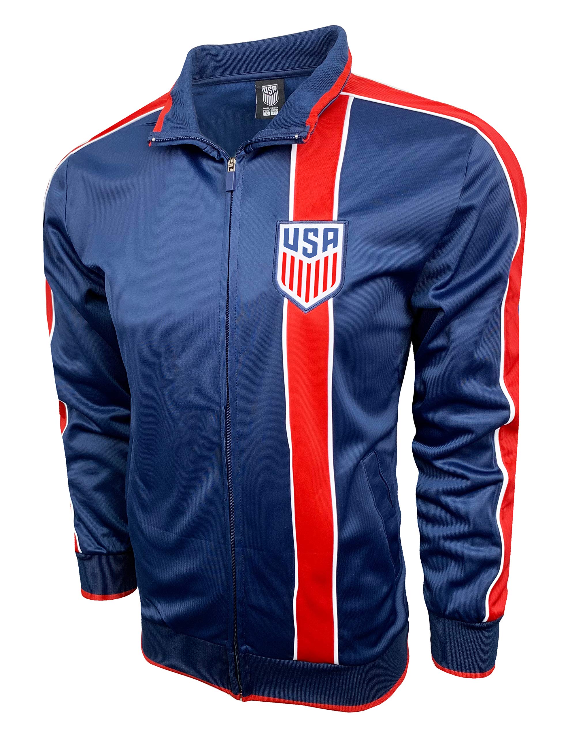 Icon Sports Kids US Soccer Jacket, Licensed U.S. Soccer Zip Up Track Jacket Youth Sizes