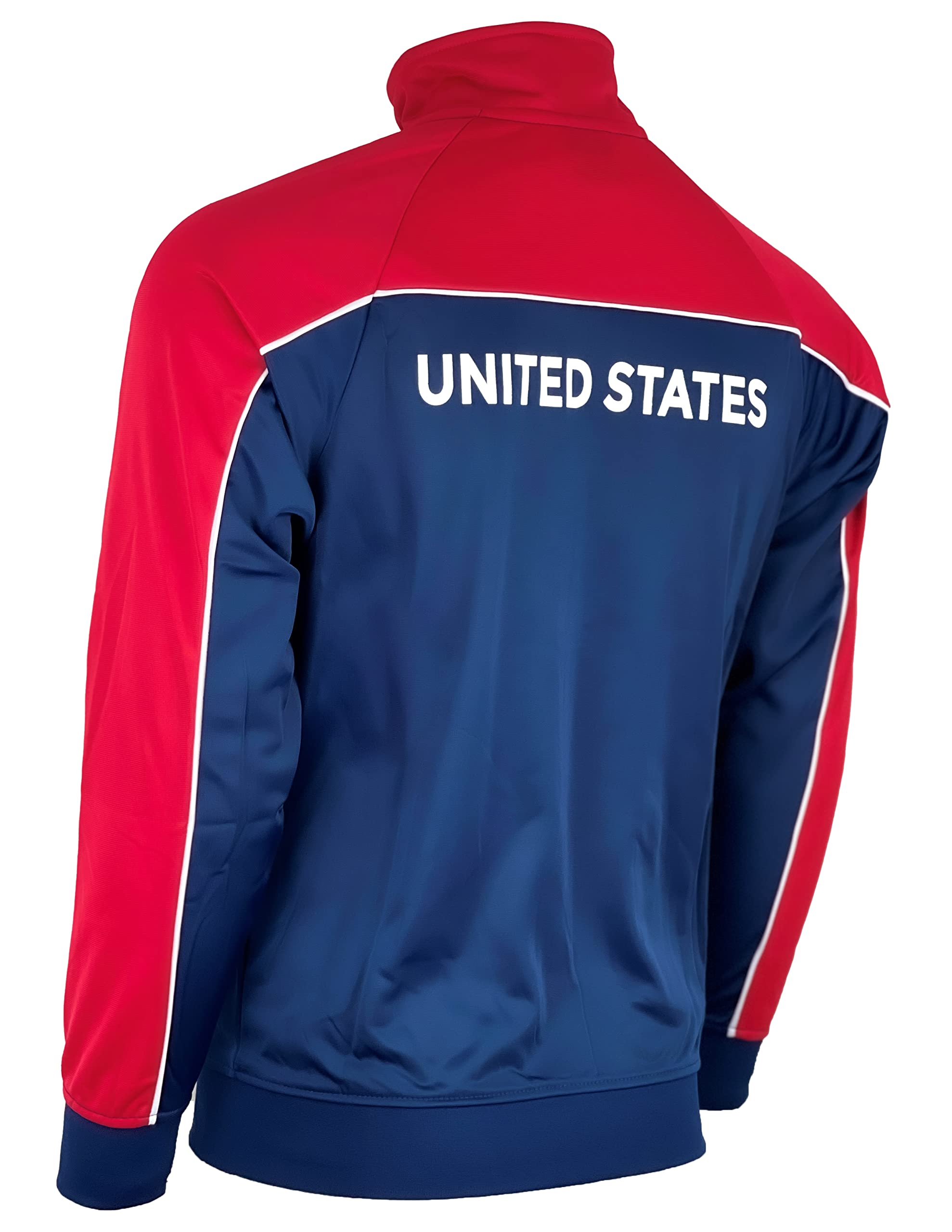 Icon Sports Licensed U.S. Soccer Full Zip Up Active - Adult Sizes - Training Soccer Track Jacket