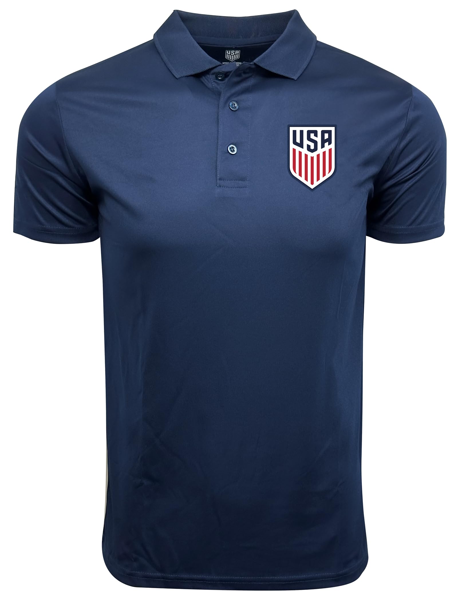 Icon Sports Licensed Boy's U.S. Soccer Polo Shirt Short Sleeve Polo, Youth Sizes | Navy