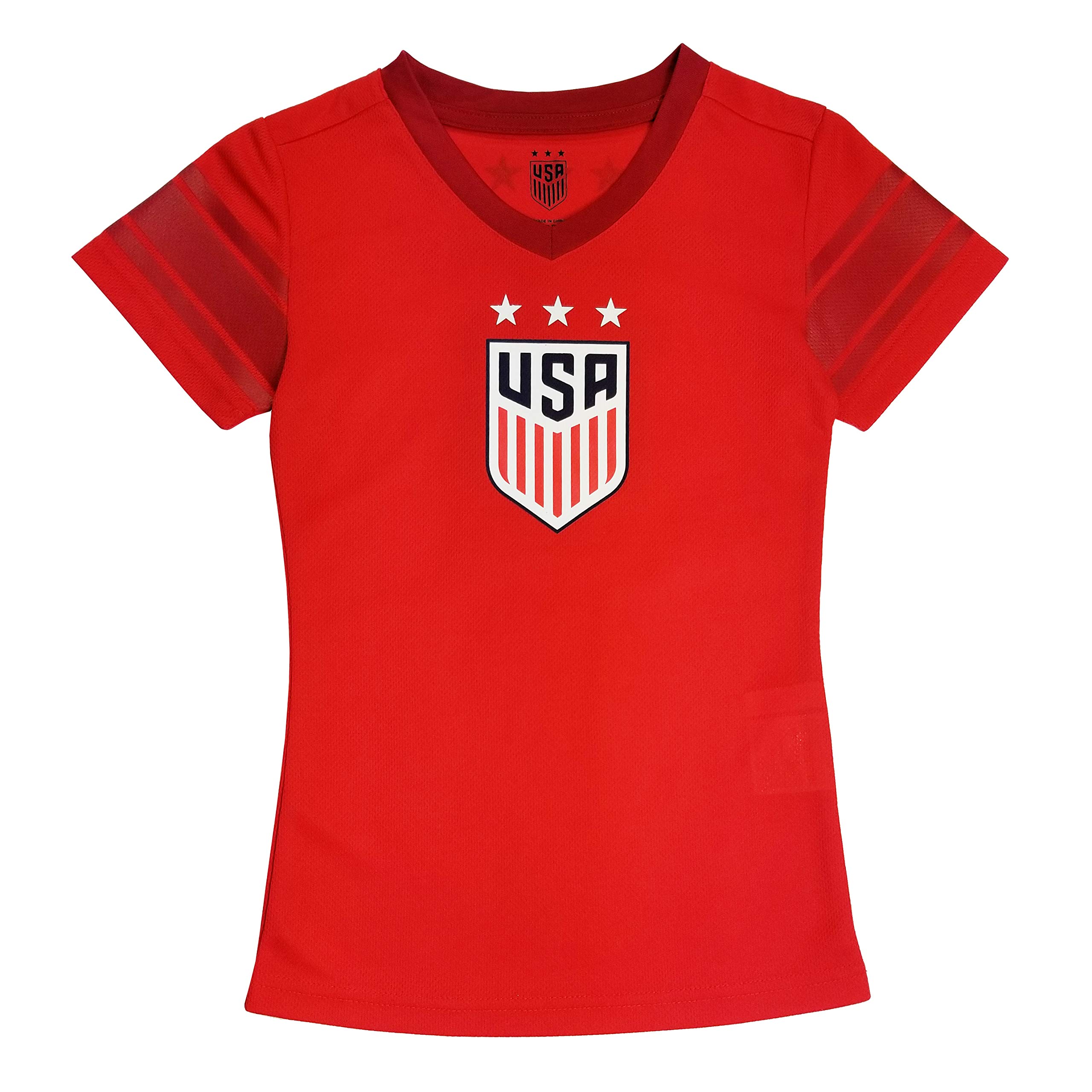 Icon Sports Girls' Women's U.s. Soccer Team V-Neck Polyshirt