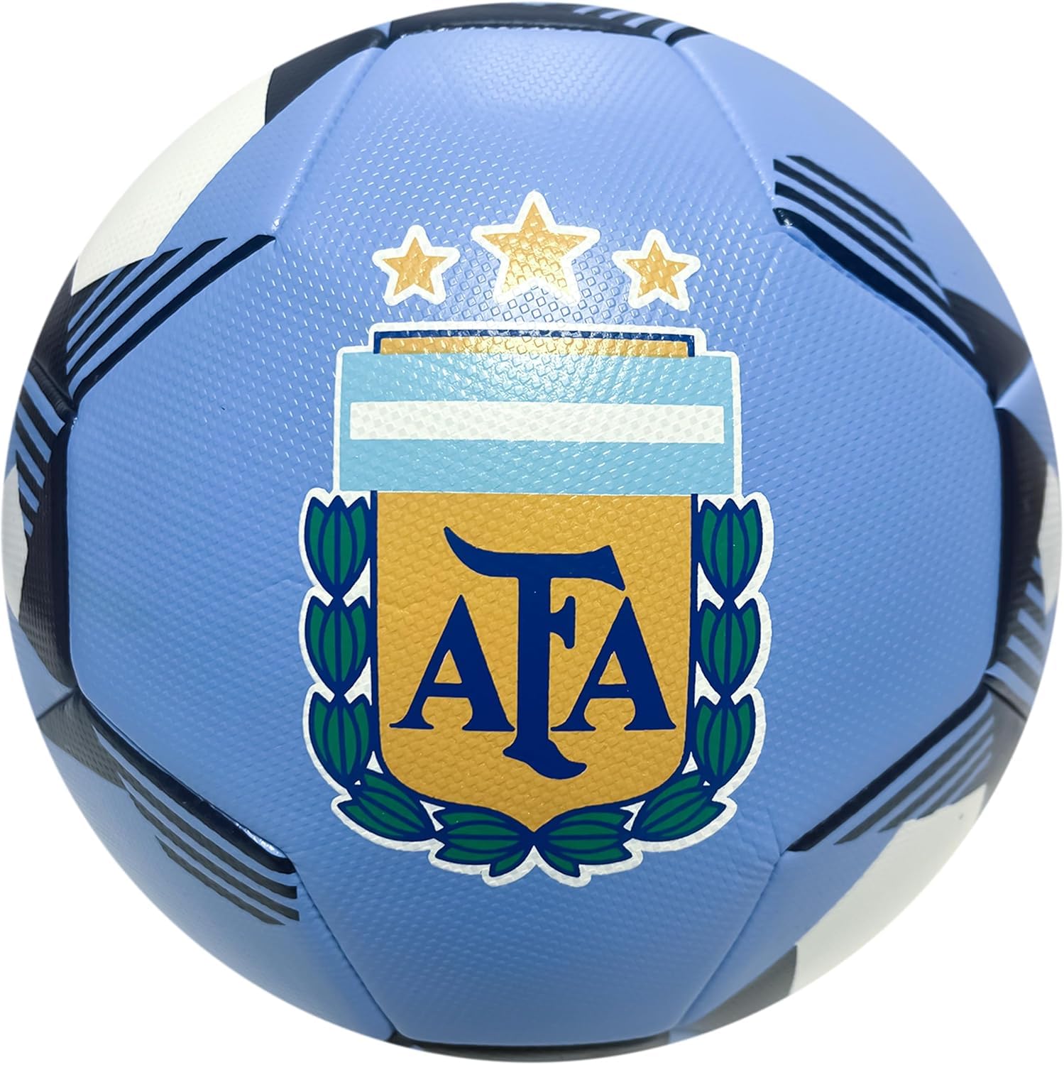 Icon Sports Argentina National Football Team Soccer Ball Officially Size 5 Ball - Messi 10 Home Color