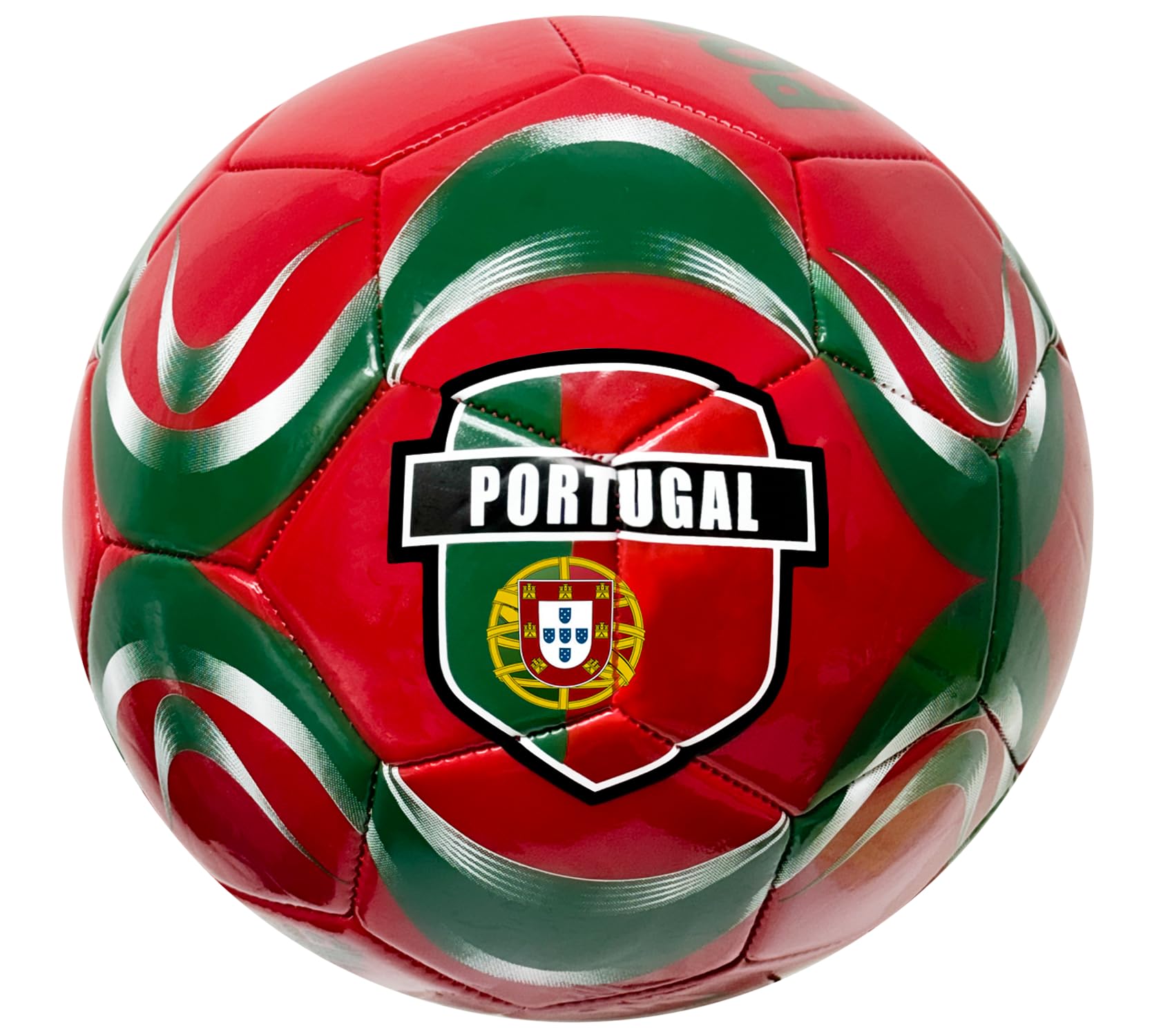 Icon Sports Portugal Soccer Ball, for All Ages - Size 2,4 and 5, National Soccer Team Ball