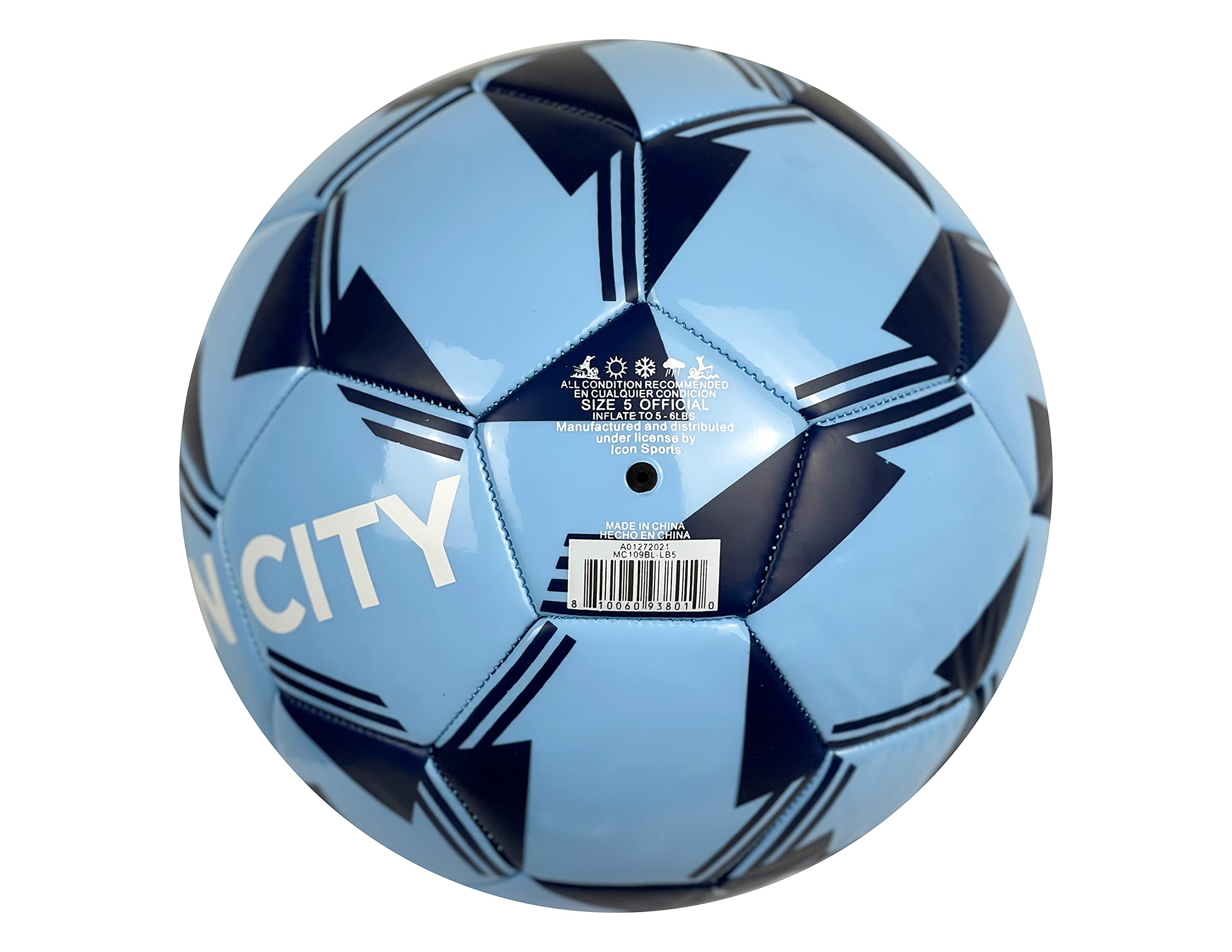 Icon Sports Official Manchester City FC Soccer Ball