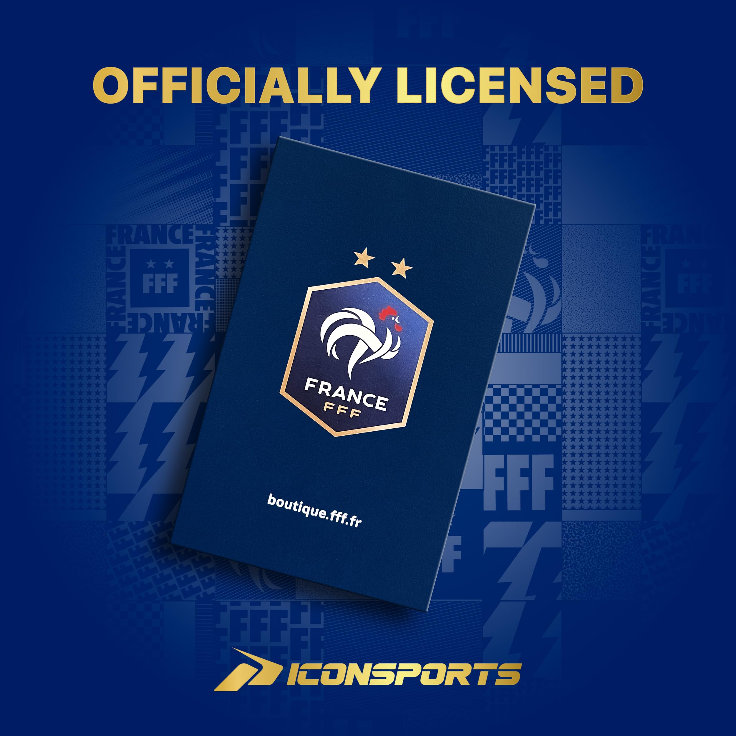 Icon Sports Officially Licensed French Football Federation Soccer Ball