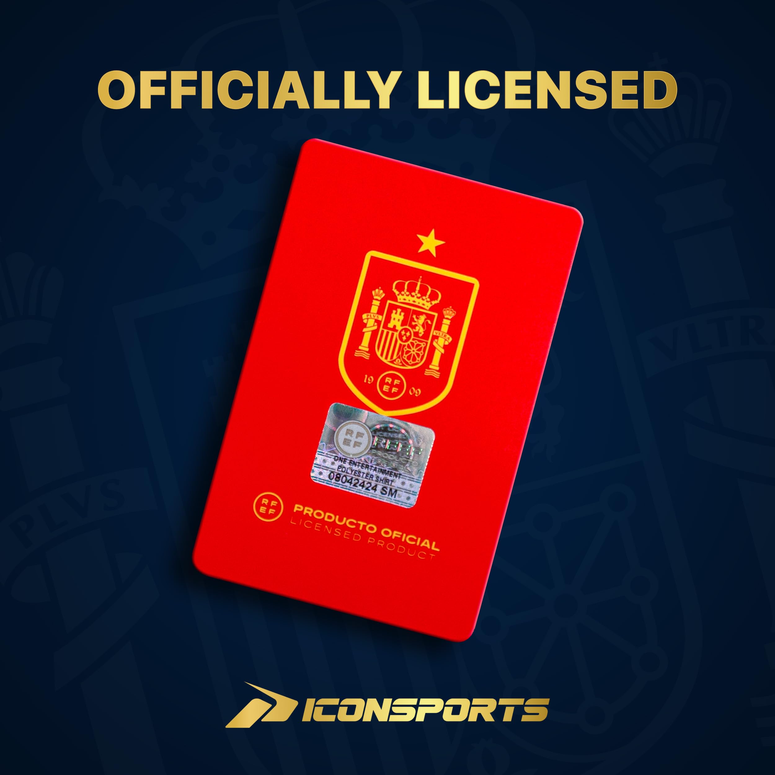 Icon Sports Officially Licensed Royal Spanish Football Soccer Ball - Size 5
