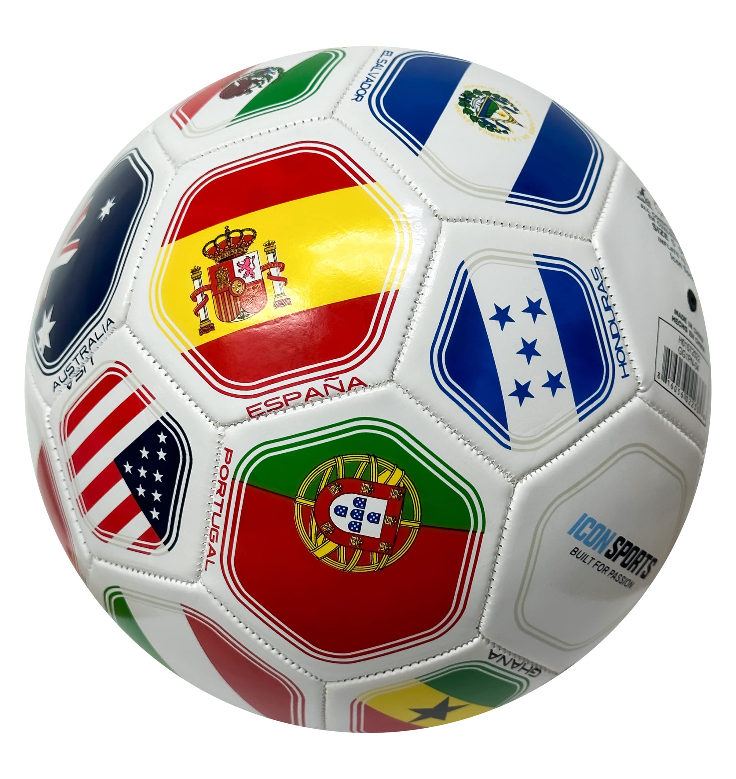 Icon Sports Size 3 Soccer Ball, National Teams World Clubs, Country Flags Soccer Ball #3