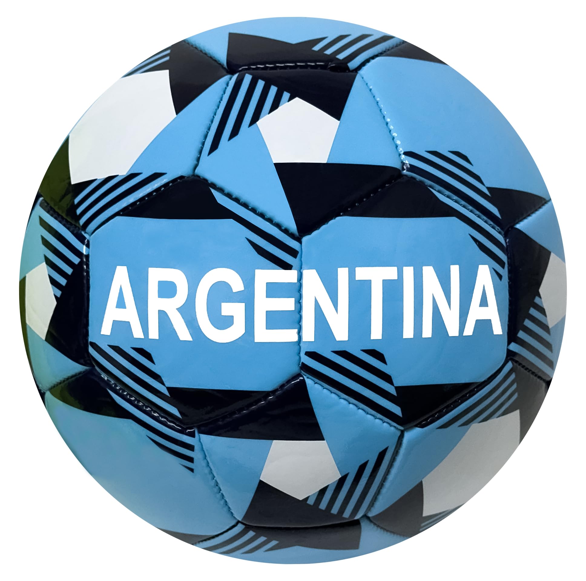 Icon Sports Argentina Soccer Ball, Size 5 and 4, Argentina Flag Ball National Team World Cup Country