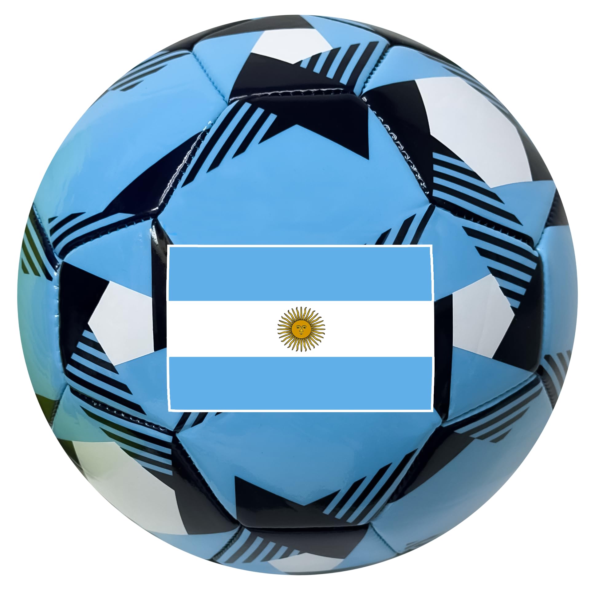 Icon Sports Argentina Soccer Ball, Size 5 and 4, Argentina Flag Ball National Team World Cup Country