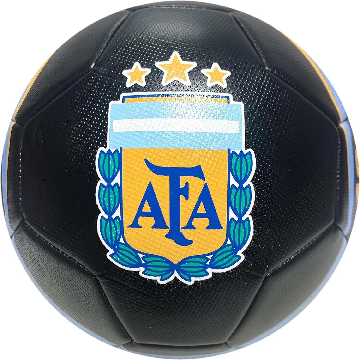 Icon Sports Argentina National Football Team Soccer Ball Officially Size 5 Ball - Messi 10 - Navy