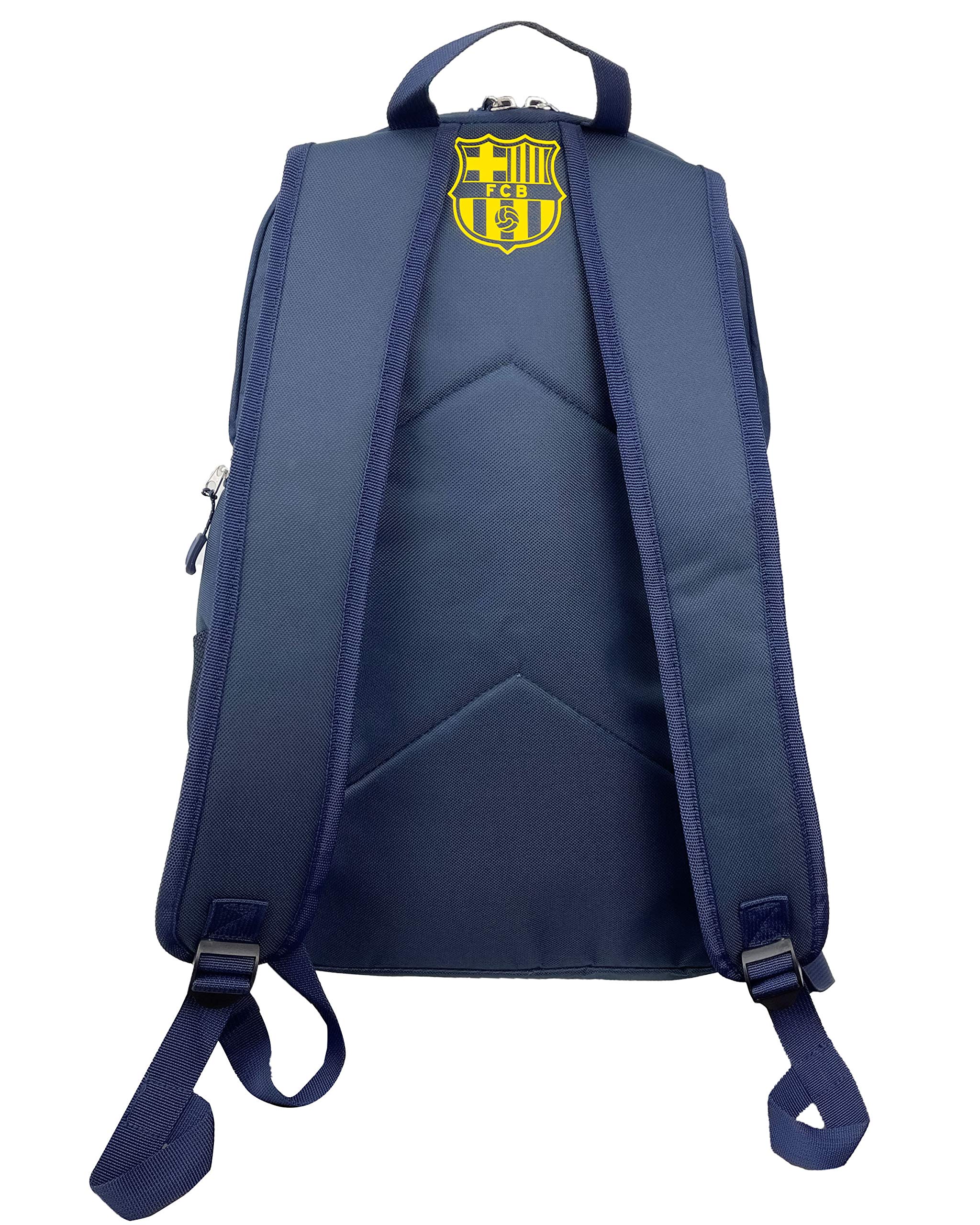 Barcelona Backpack With Soccer Ball Compartment, Licensed Barcelona School Bookbag