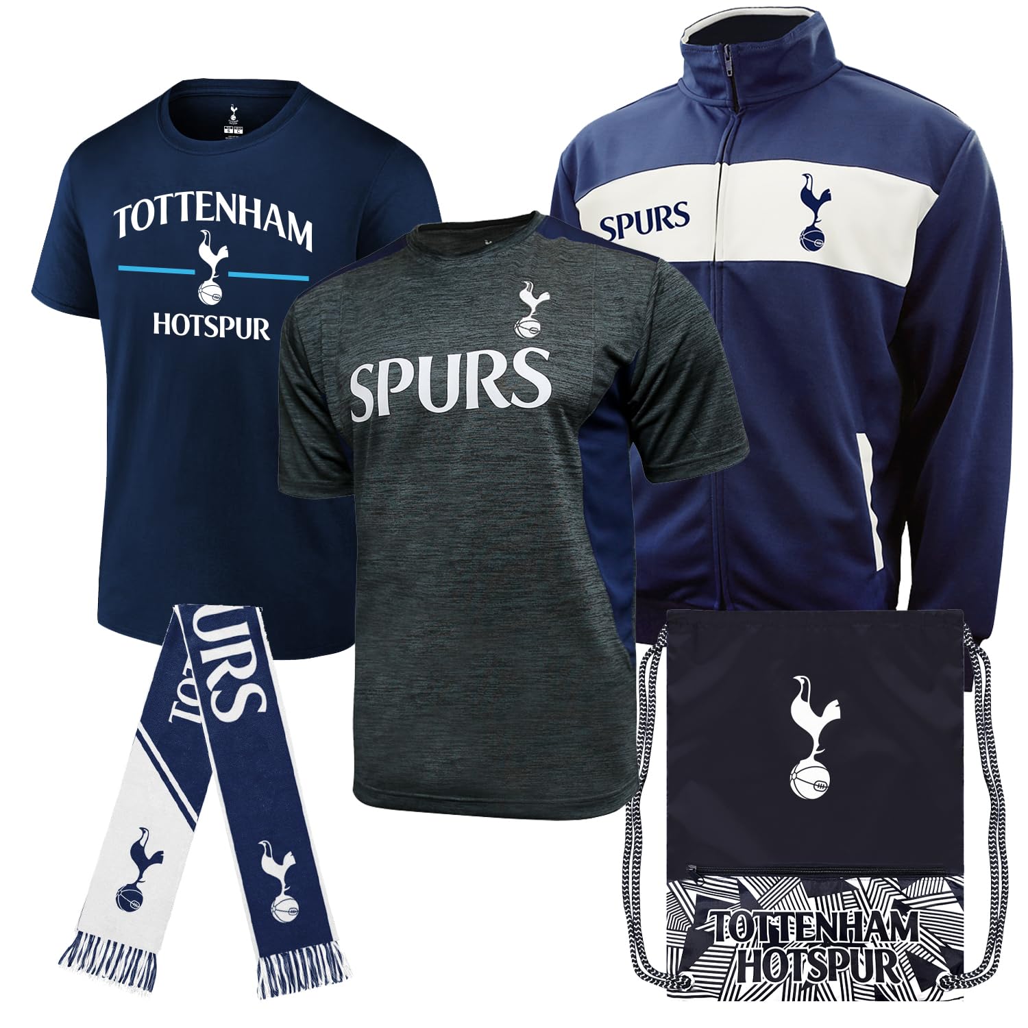 Icon Sports Pro League Ultimate Fan Pack – Officially Licensed 5-Piece Soccer Merch - Shirt, Jersey, Jacket, Scarf, Bag