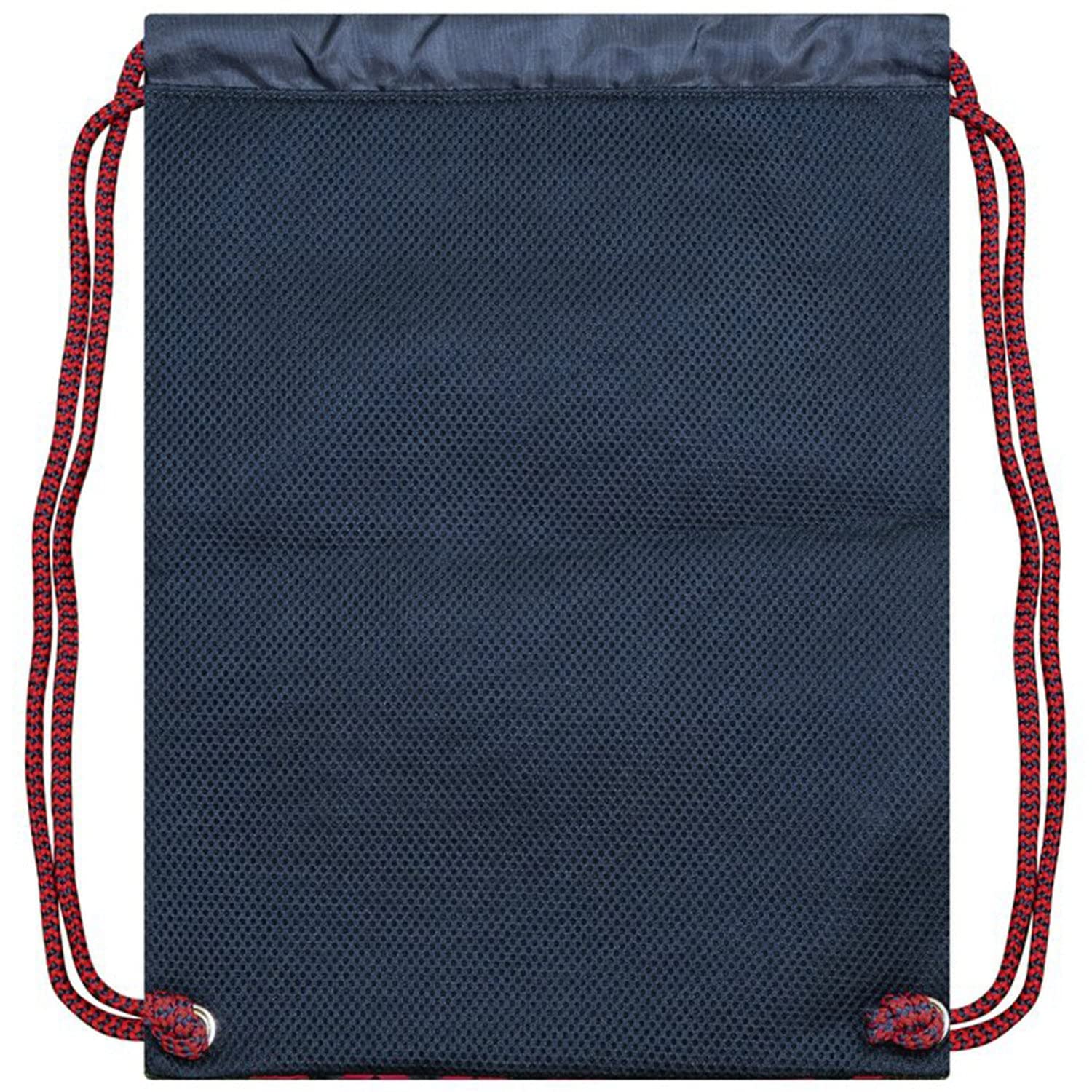 Icon Sports Soccer Club Team Logo Cinch Bag (FC Barcelona, Zig-Zag Navy)