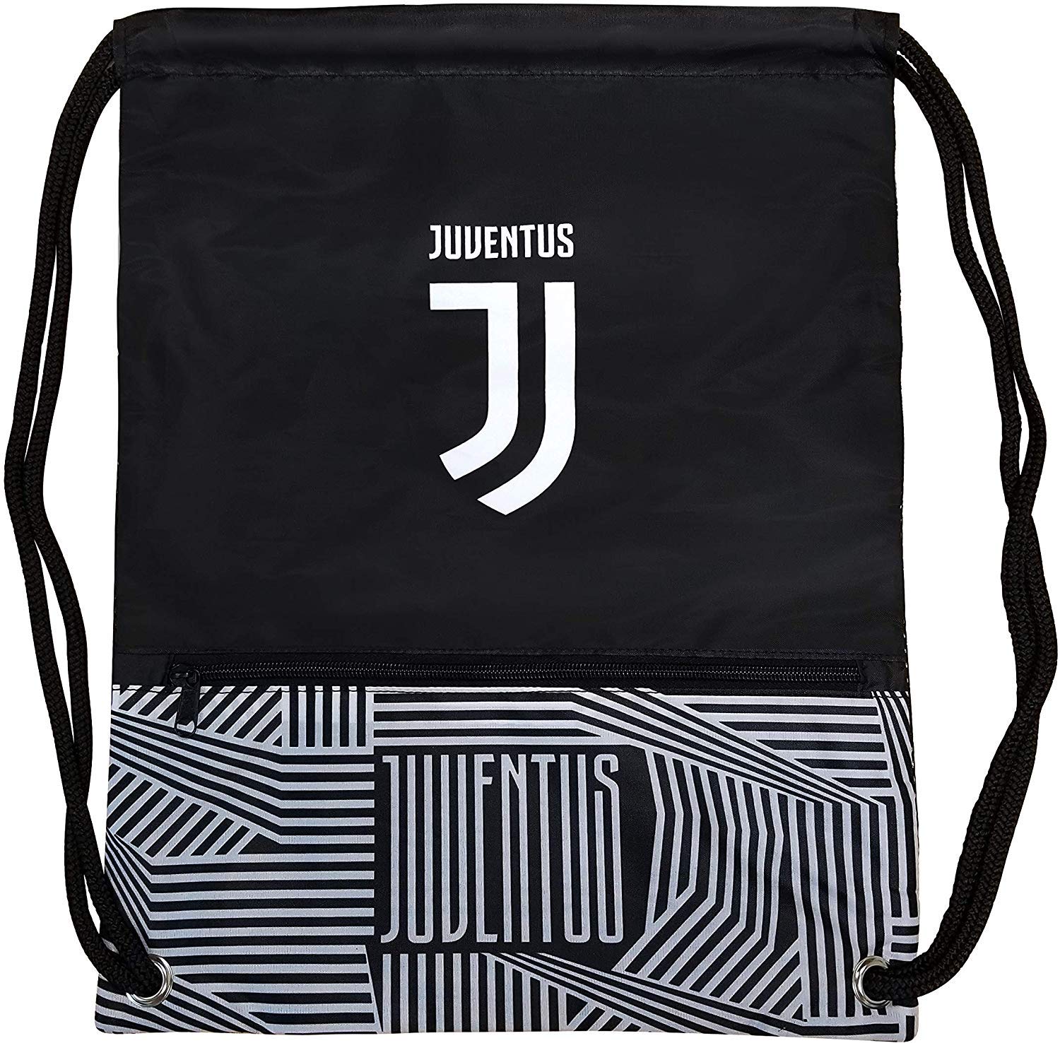 Icon Sports Compatible with Juventus Official Soccer Cap & Cinch Bag - 01-4