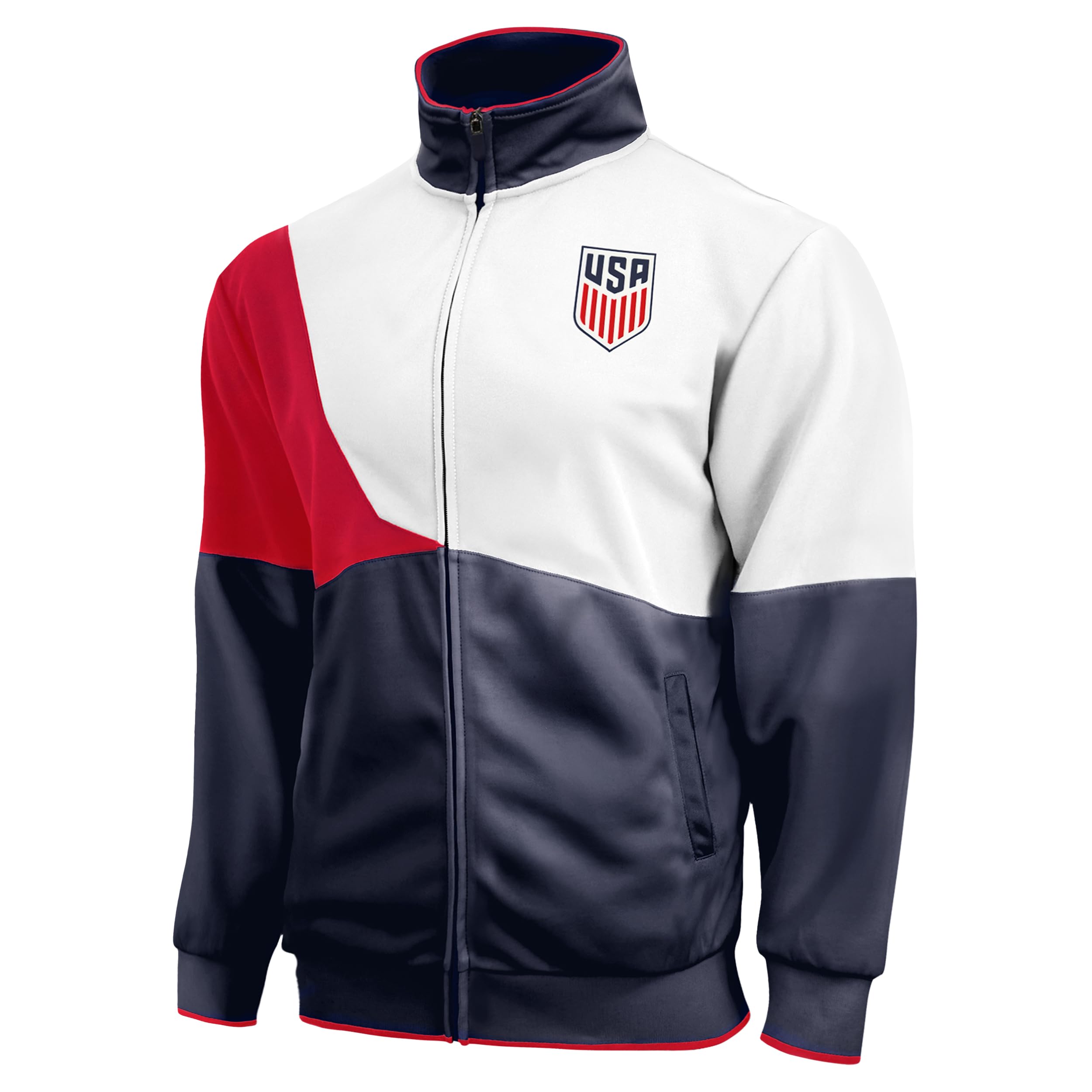 Icon Sports Officially Licensed US Soccer Federation Track Jacket - Unisex Adult