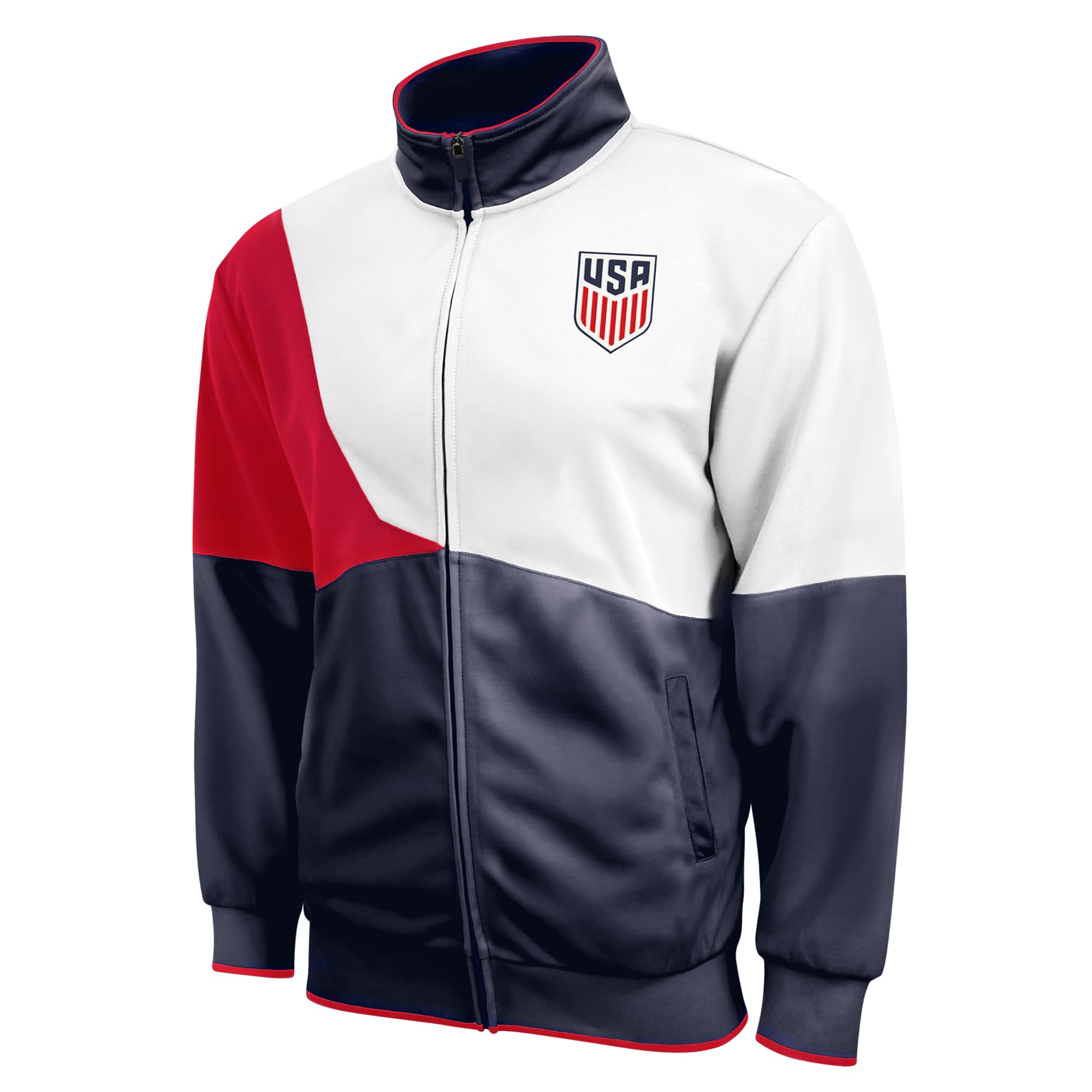 Icon Sports Officially Licensed US Soccer Federation Track Jacket - Unisex Adult