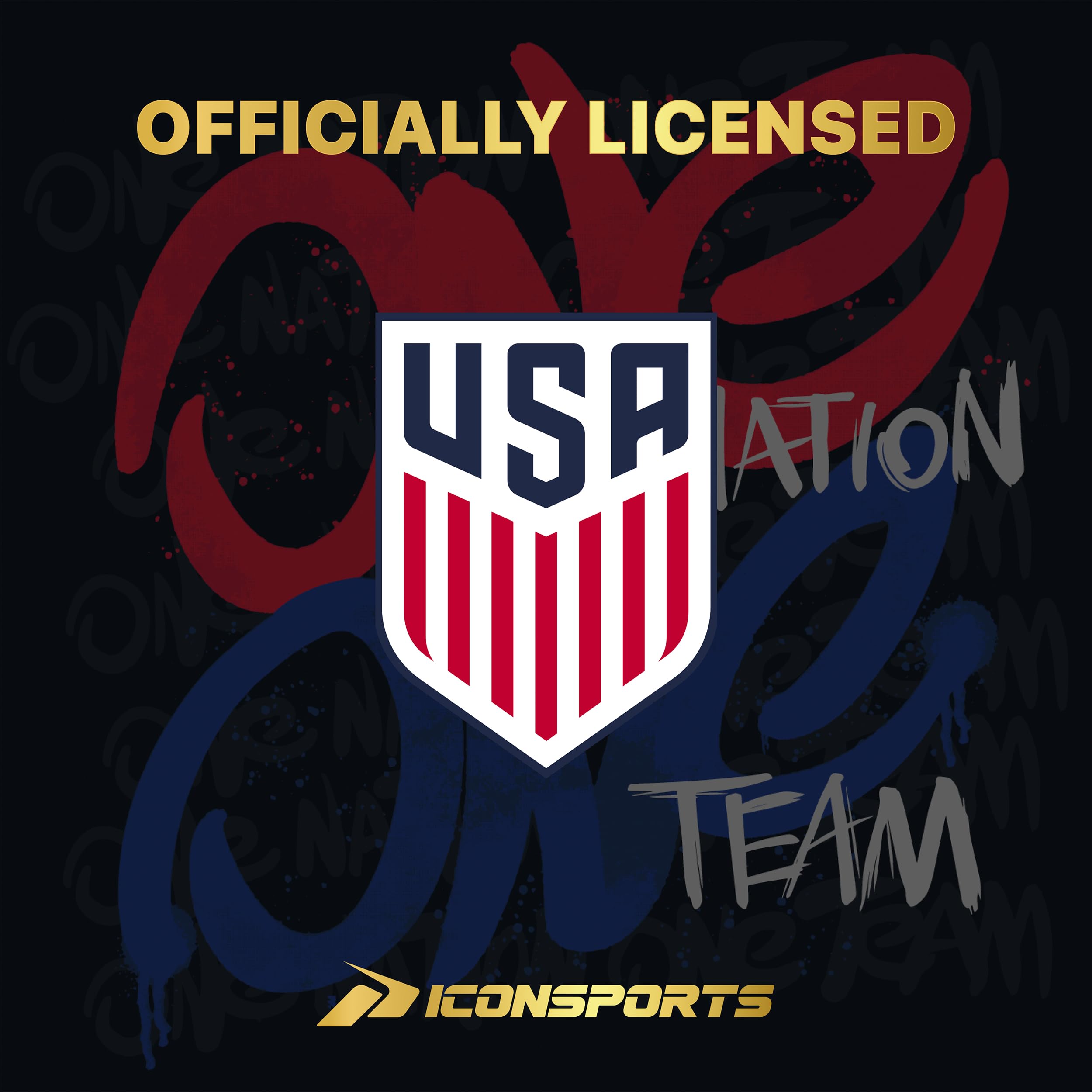 Icon Sports Officially Licensed US Soccer Federation Track Jacket - Unisex Adult