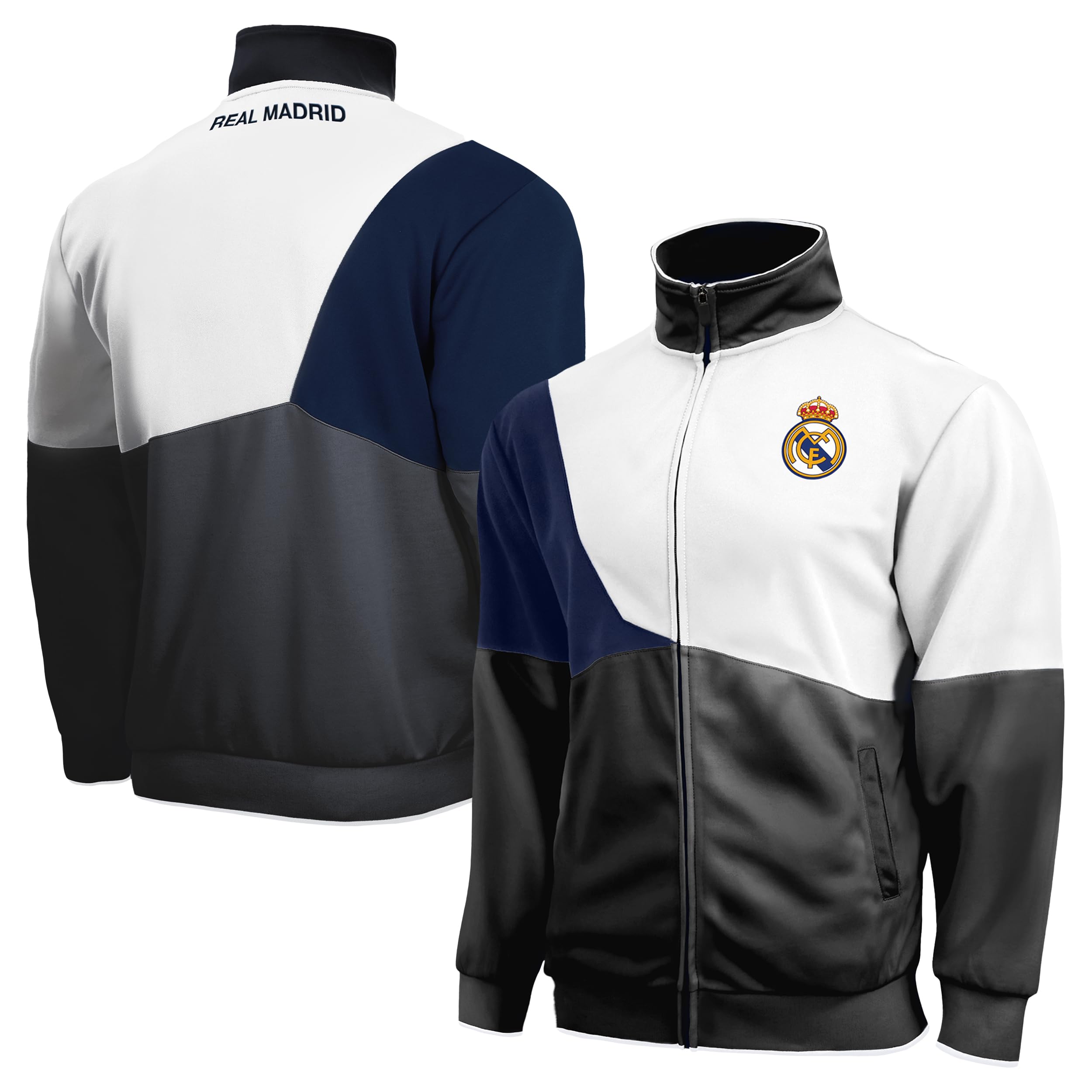 Icon Sports Officially Licensed Real Madrid CF Track Jacket - Unisex Adult