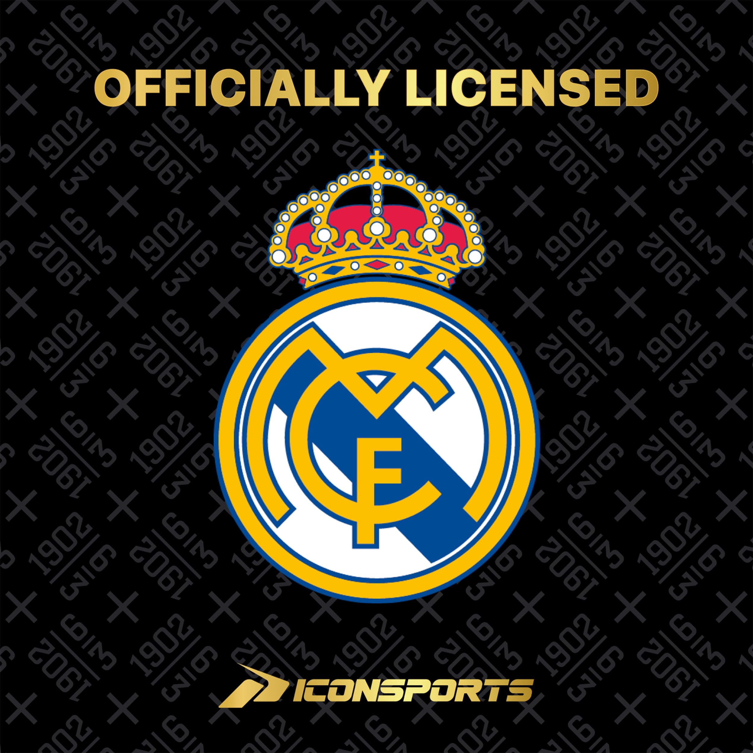 Icon Sports Officially Licensed Real Madrid CF Track Jacket - Unisex Adult