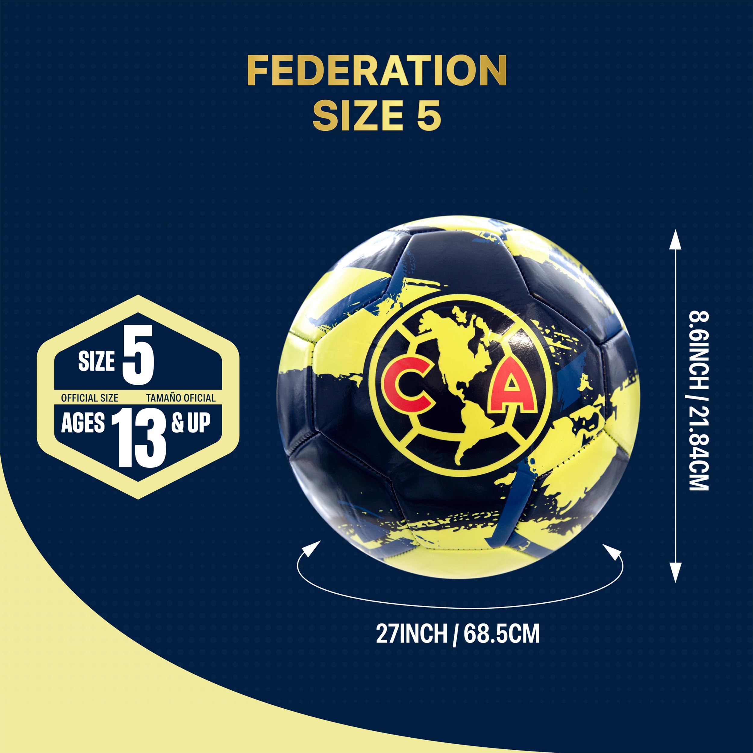 Icon Sports Official Club América Soccer Ball