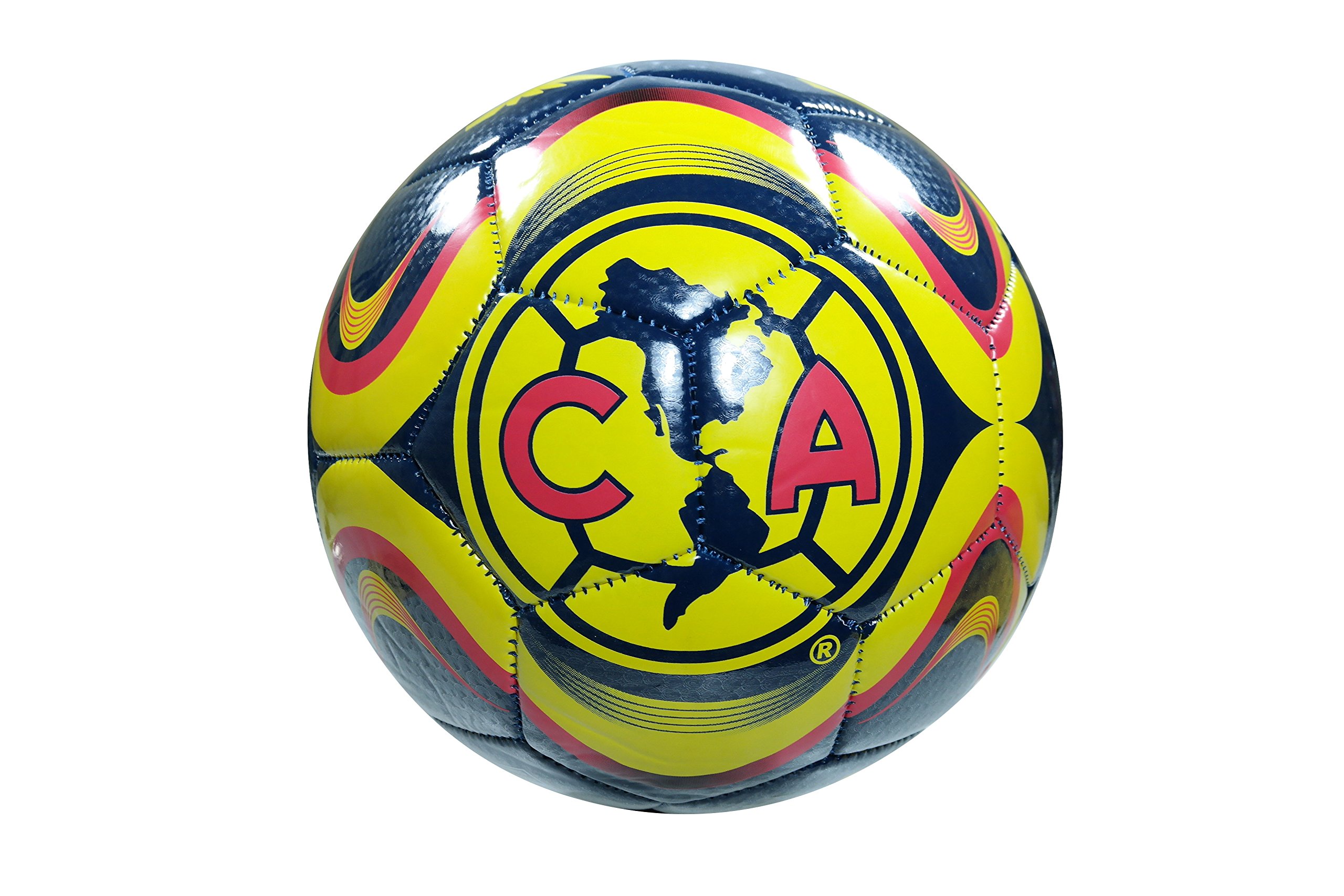Icon Sports Fan Shop Coined Team Soccer Ball Federación Mexicana de Fútbol Asociación Club América, Team Color, Size 5