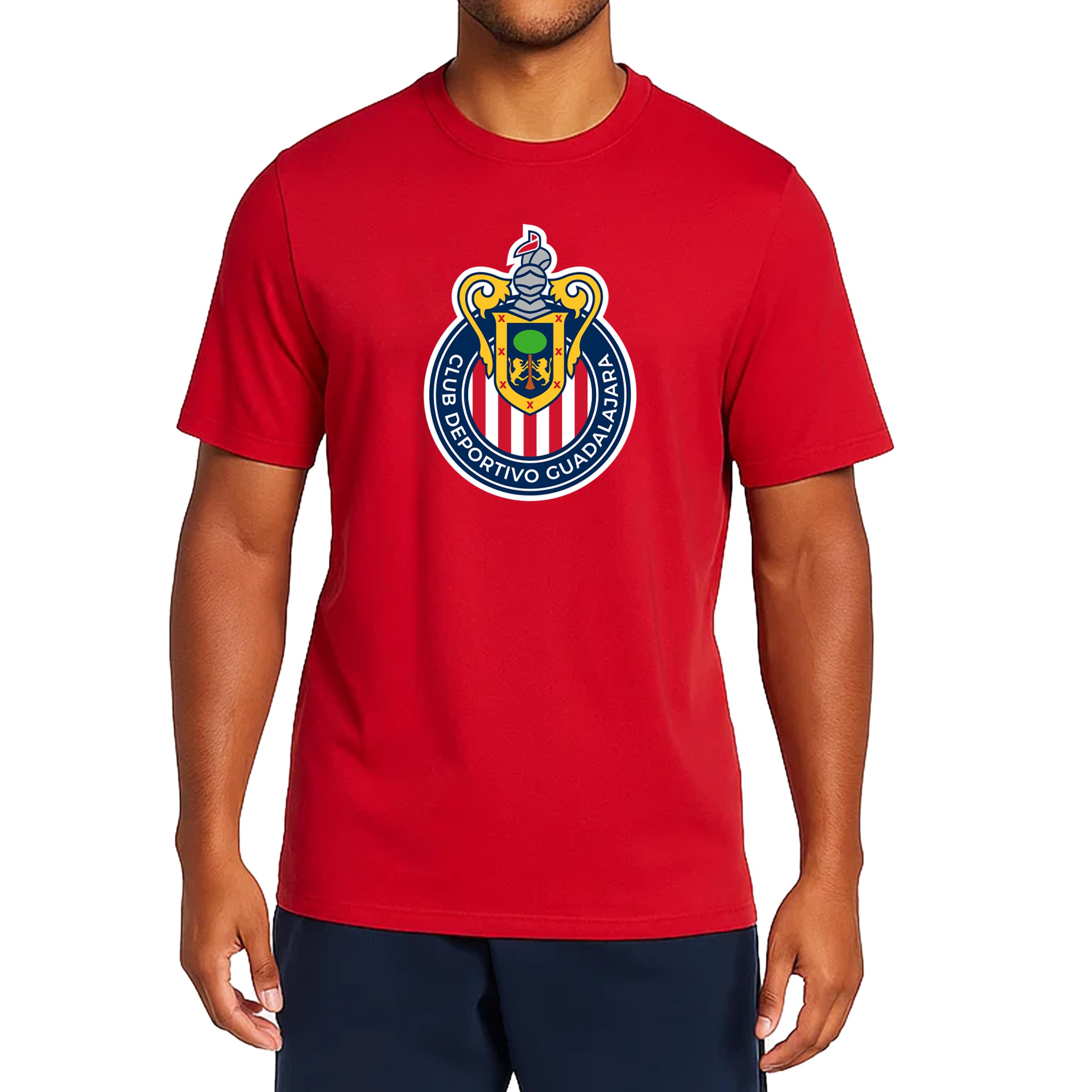 Icon Sports Chivas Cotton T-Shirt - Unisex Adult CH126CT Red L