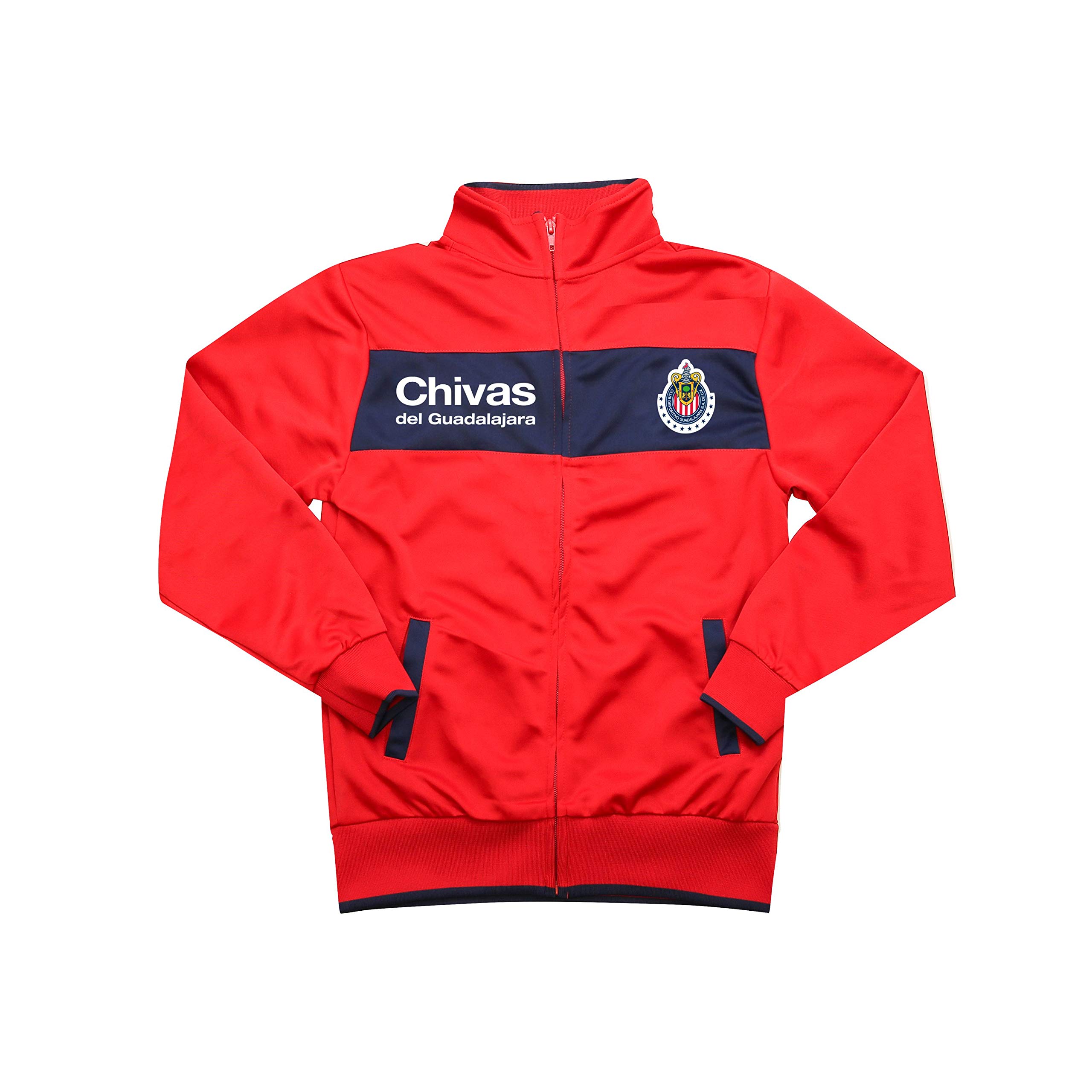 Icon Sports Officially Licensed Chivas Soccer Track Jacket - Unisex Kids - CH52TJ Red YL