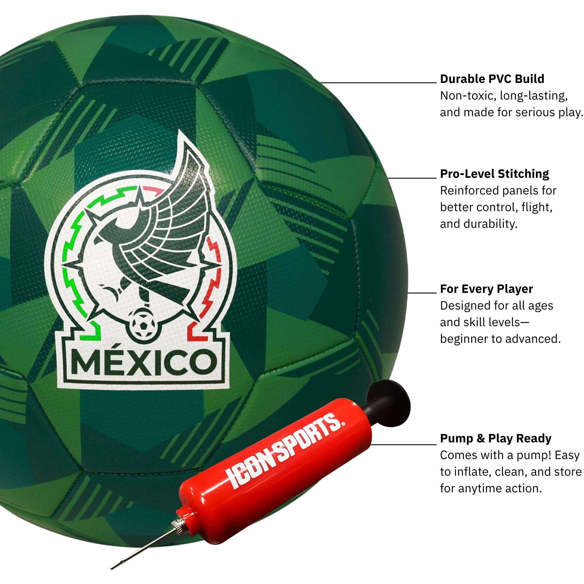 Icon Sports World Cup Ultimate Fan Pack – Officially Licensed 5-Piece Soccer Merch - Shirt, Jersey, Jacket, Scarf, Ball