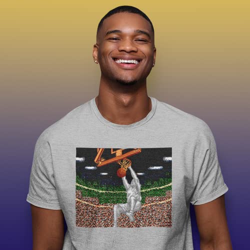 Cutscene Classics 8-Bit Retro Gaming Basketball Moments Men’s T-Shirt
