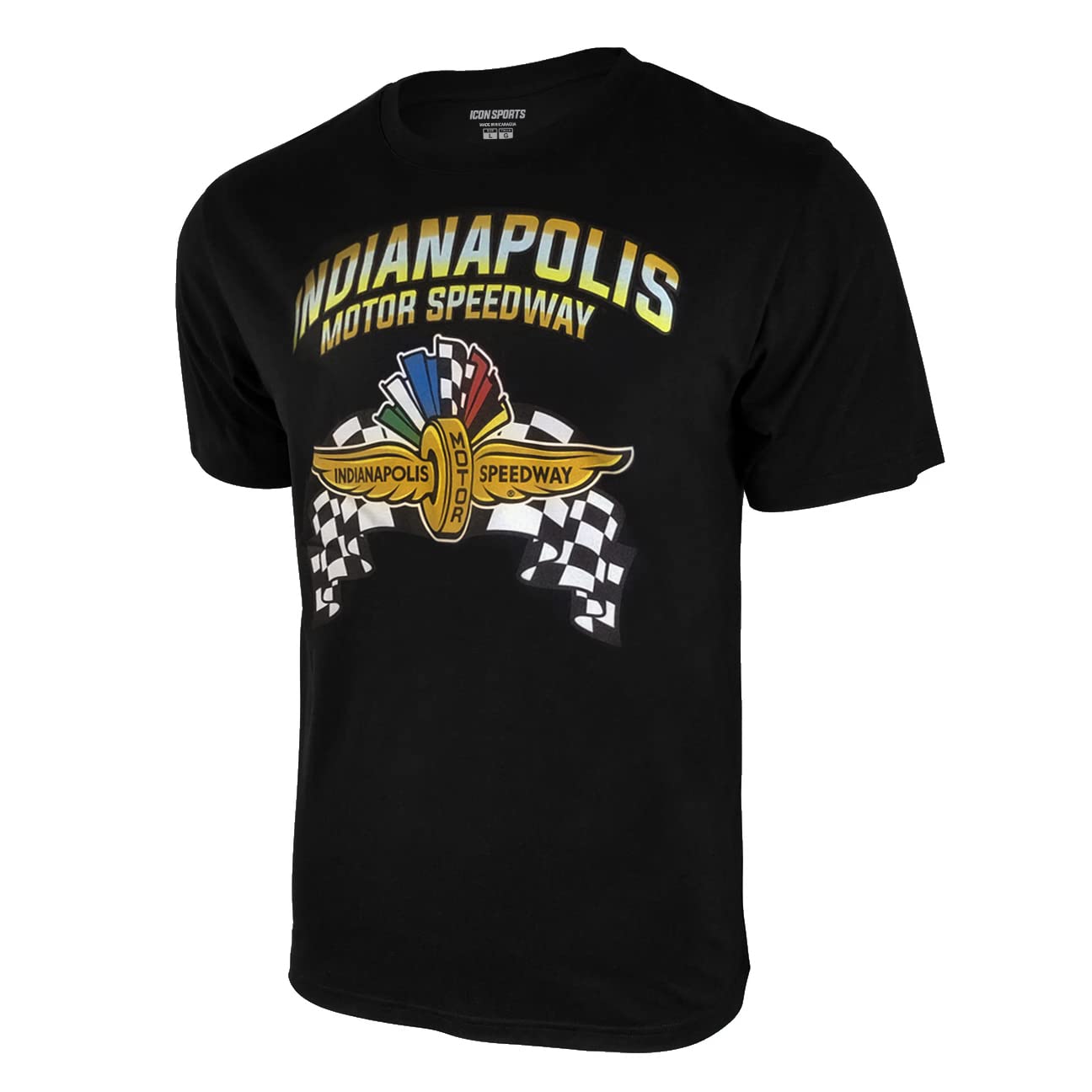 Icon Sports Indy 500 T-Shirt – Official Men’s Indianapolis Motor Speedway Racing Adult Indiana Race Graphic Cotton Top Tee