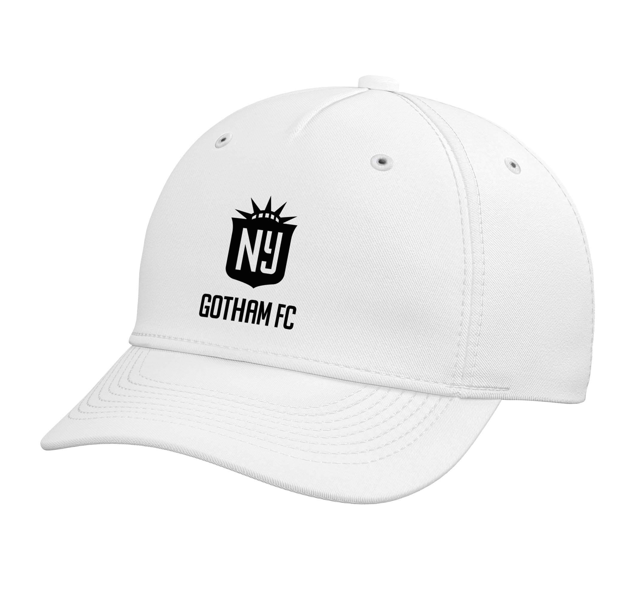NWSL Gotham FC Officially Licensed White Cap Adjustable Baseball Hat