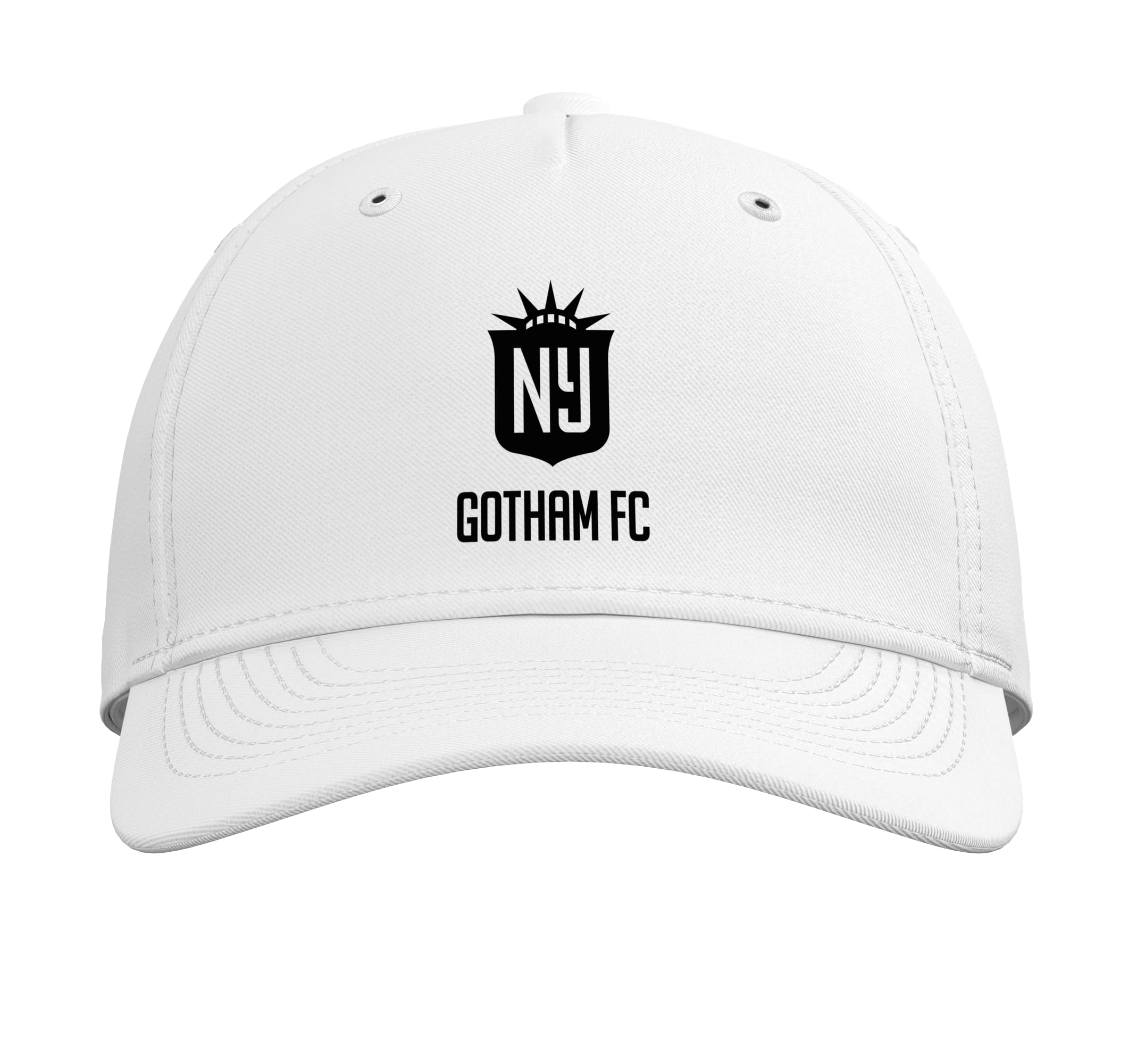NWSL Gotham FC Officially Licensed White Cap Adjustable Baseball Hat
