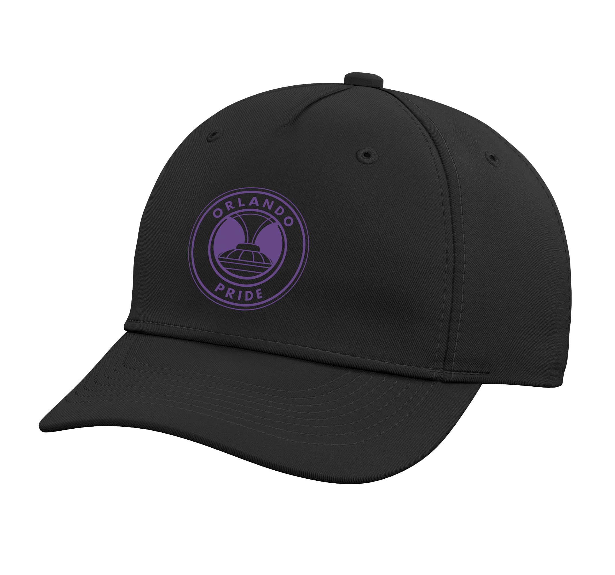 NWSL Orlando Pride Officially Licensed Black Cap Adjustable Baseball Hat