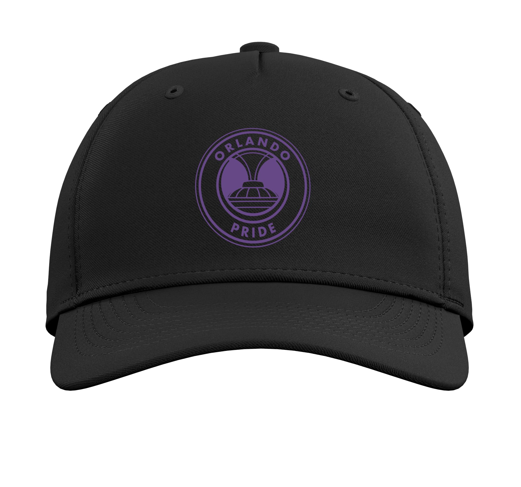 NWSL Orlando Pride Officially Licensed Black Cap Adjustable Baseball Hat