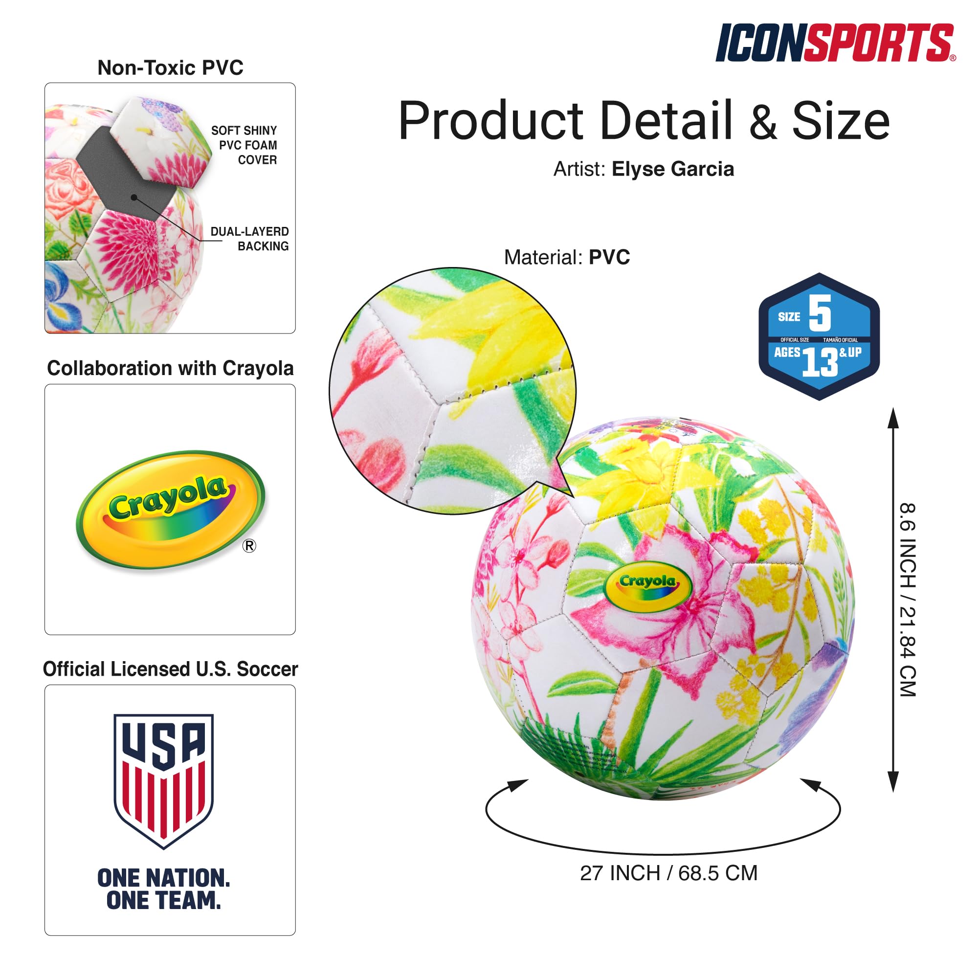 Icon Sports Officially Licensed US Soccer Federation Soccer Ball