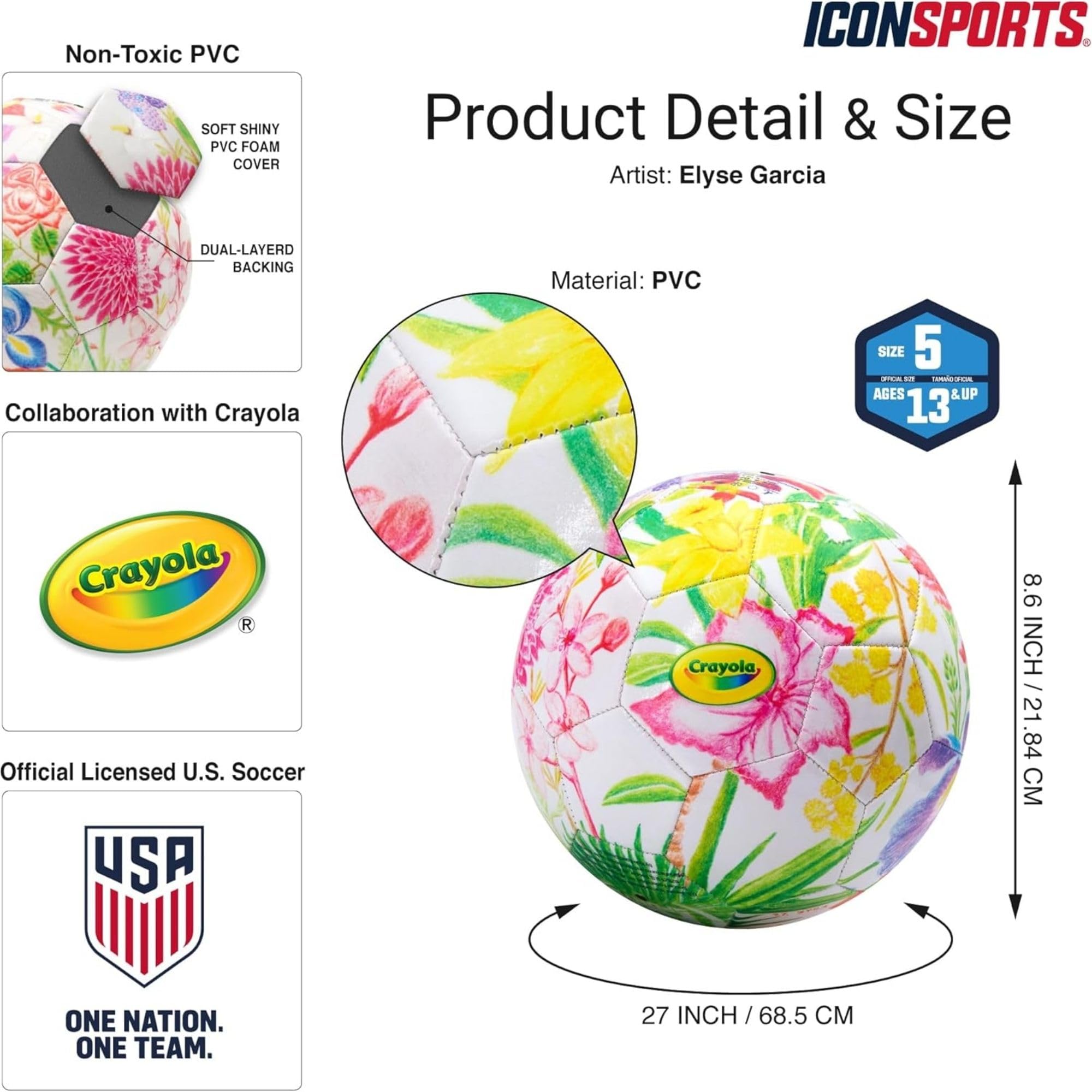Icon Sports Officially Licensed US Soccer Federation Soccer Ball