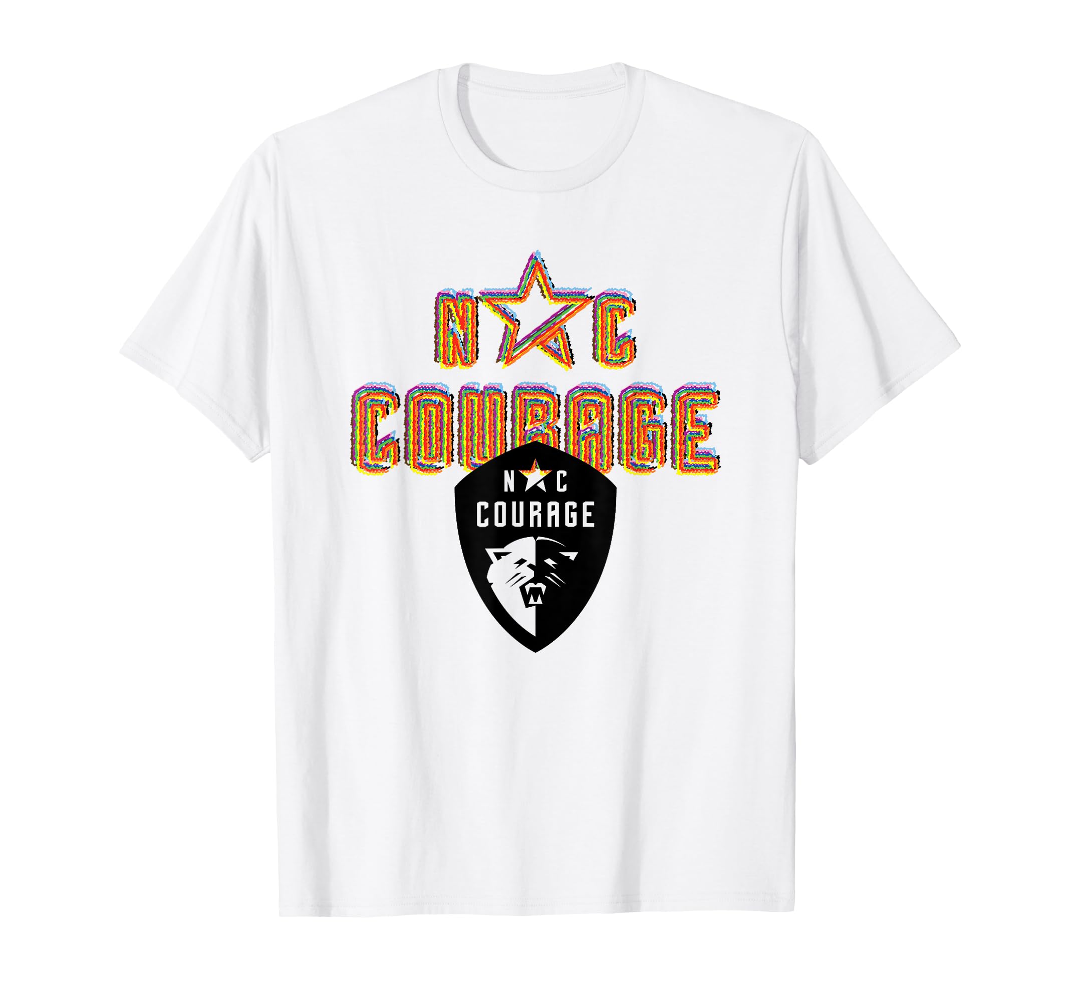NWSL Pride 2025 Official Merch LGBTQ+ North Carolina Courage T-Shirt