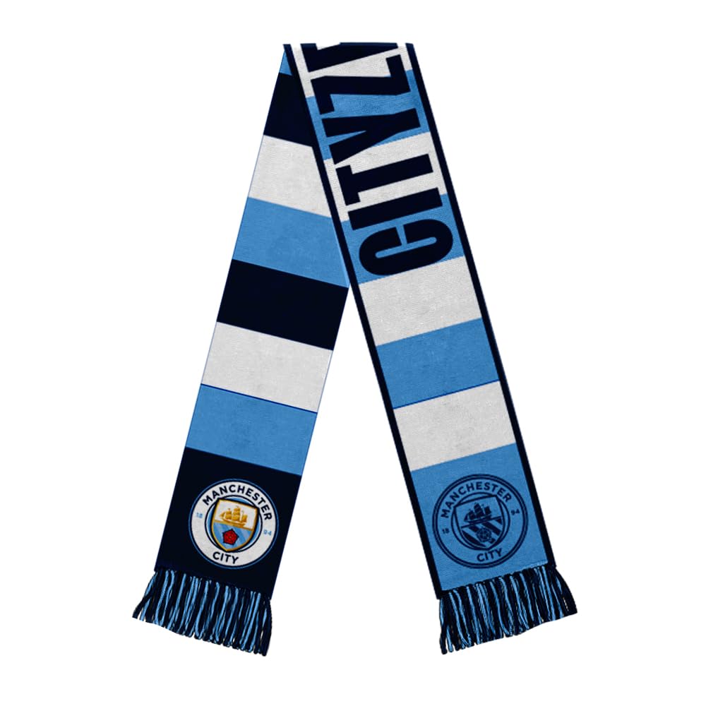 Icon Sports Official Manchester City FC Soccer Scarf - Unisex Adult