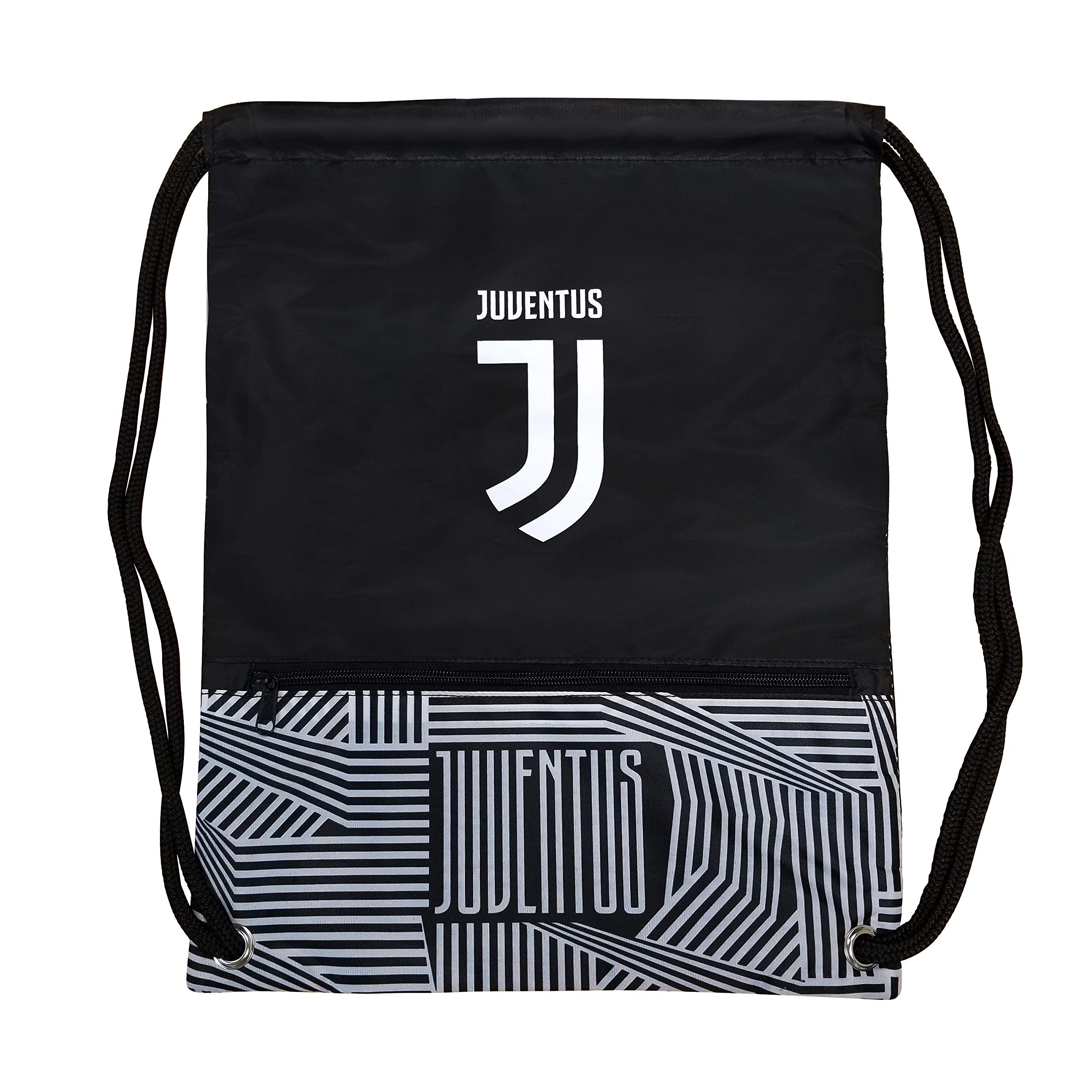 Icon Sports Juventus F.C. Drawstring Cinch Bag (One Size, PATTERN LIQUIFIED)