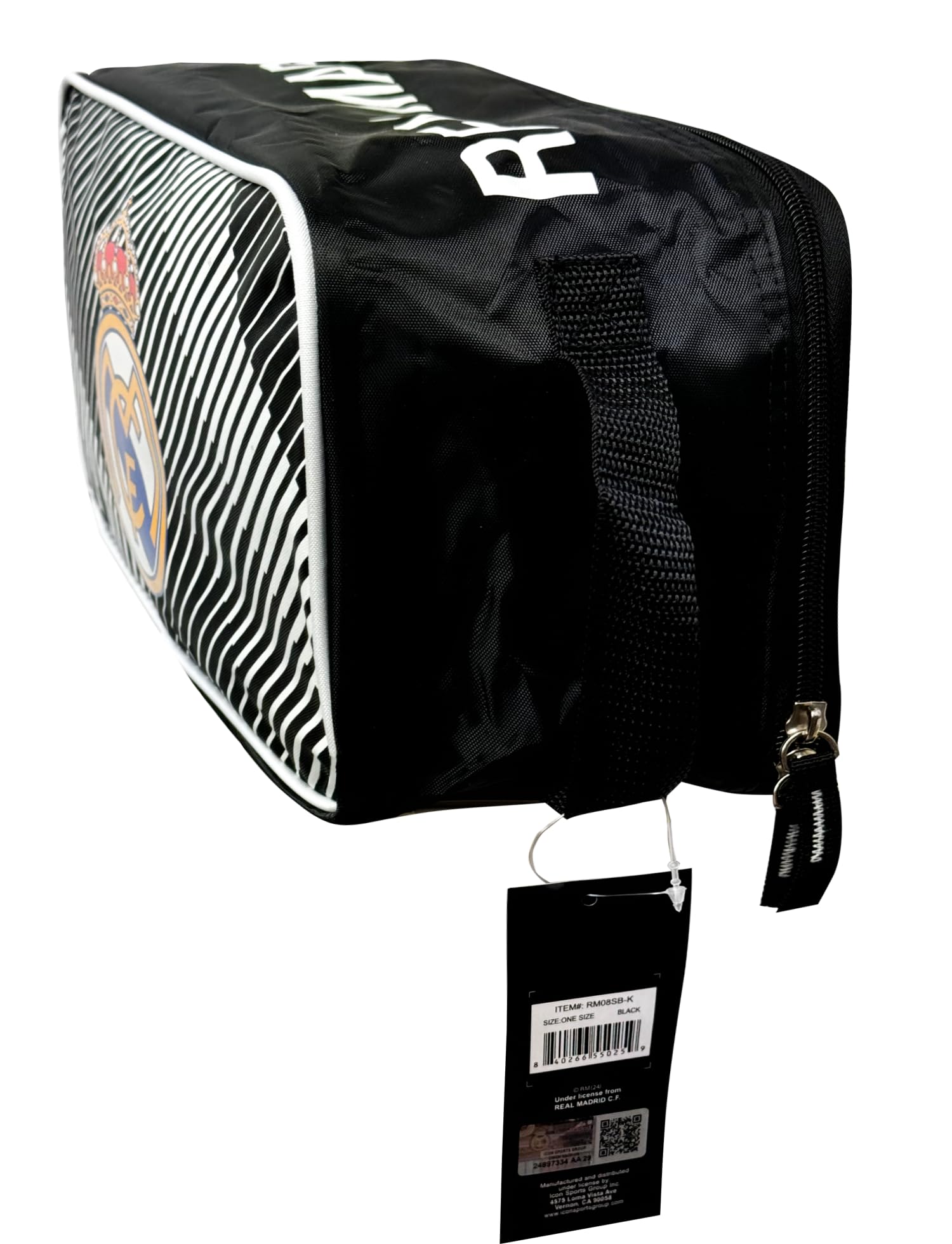 Real Madrid Shoe Bag, Soccer Cleats Storage Bag, Licensed Real Madrid Shoe Carrying Bag