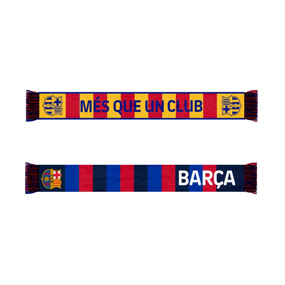 Icon Sports Officially Licensed FC Barcelona Soccer Scarf - Unisex Adult