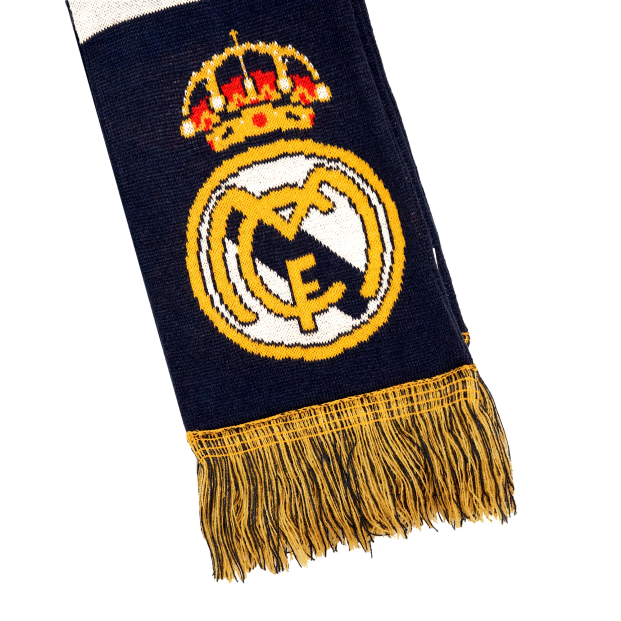Icon Sports Officially Licensed Real Madrid CF Soccer Scarf - Unisex Adult