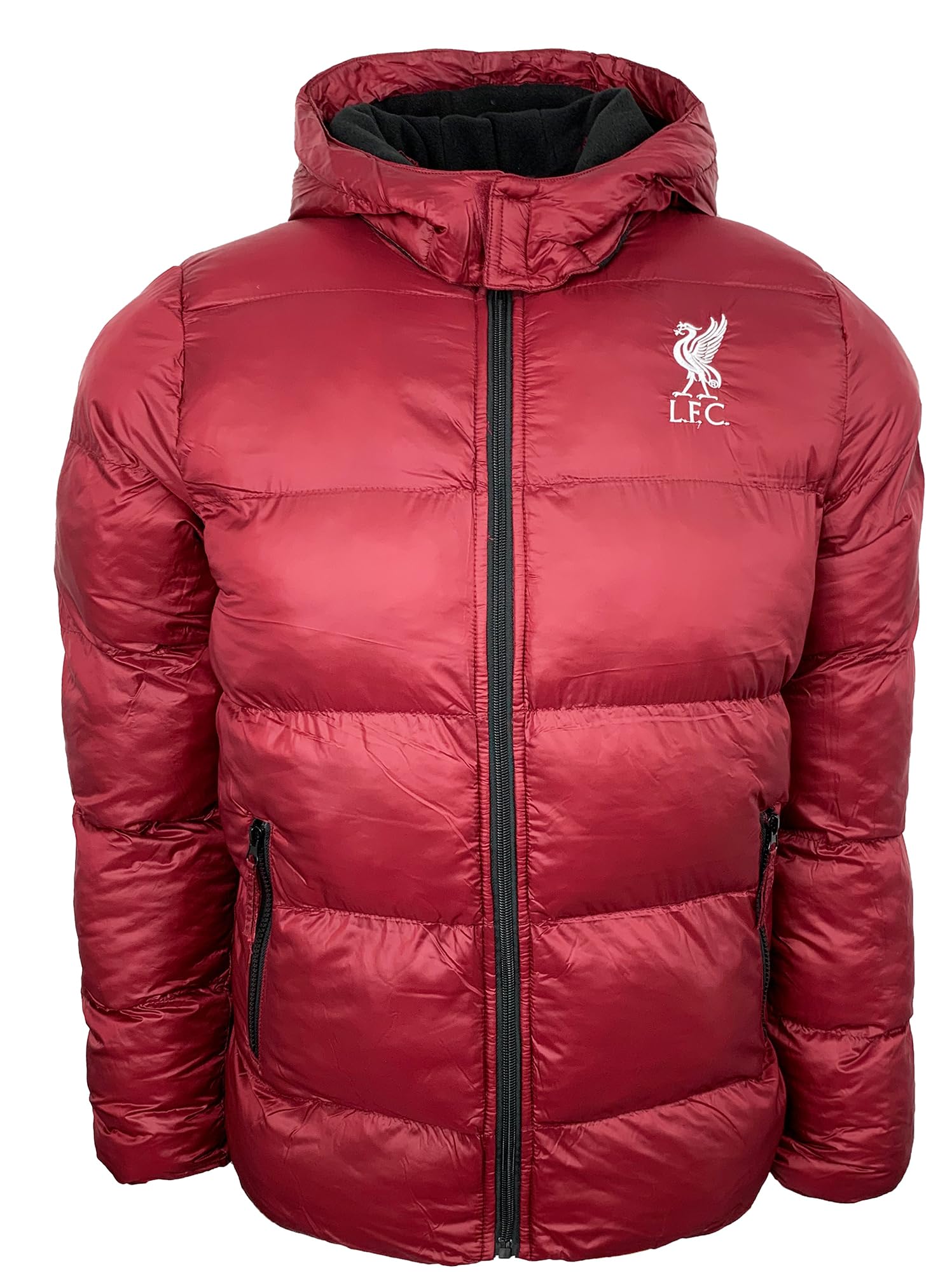 Icon Sports Liverpool Winter Jacket, With Removable Hood, Liverpool Hooded Puffer Jacket