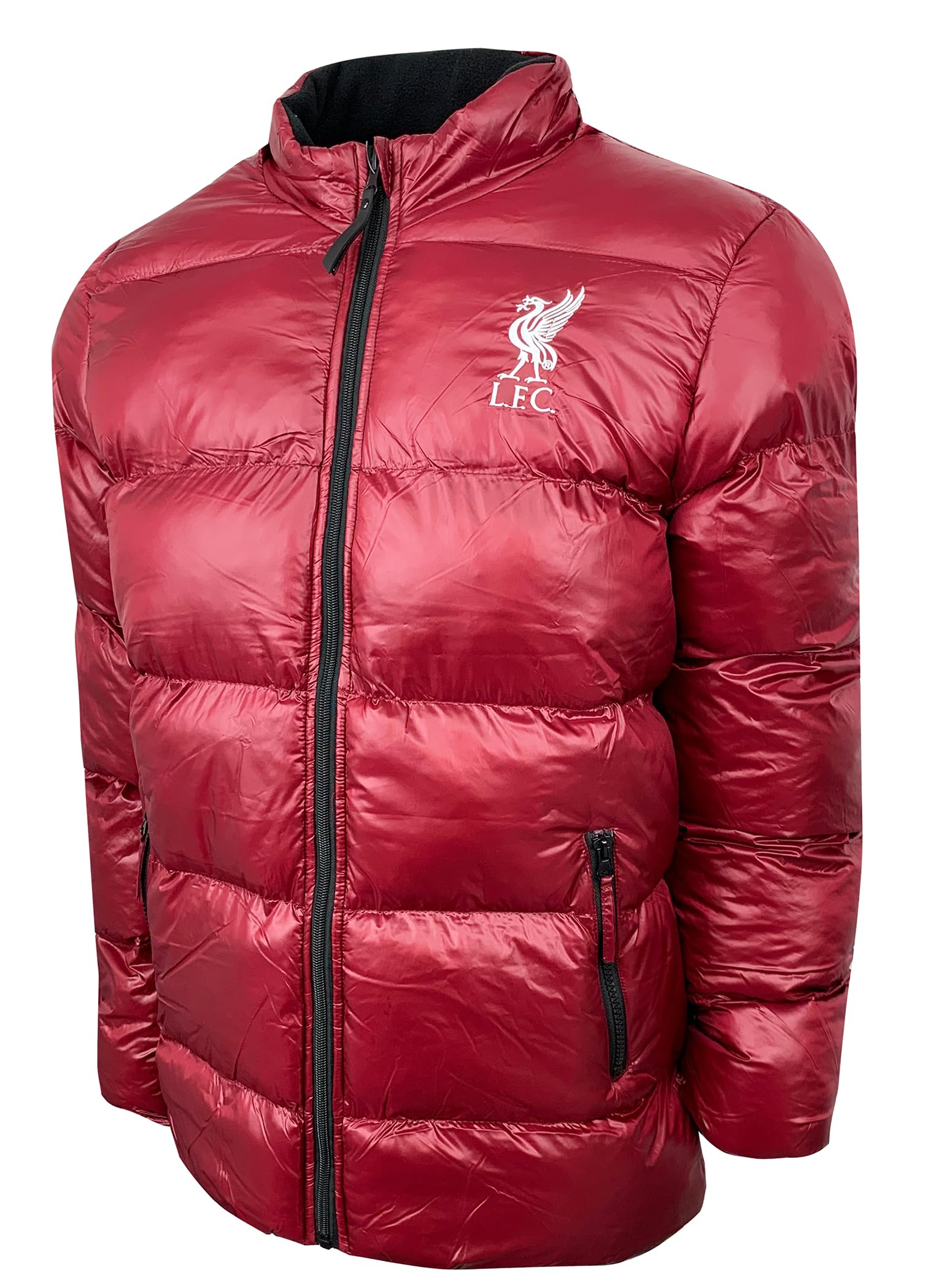 Icon Sports Liverpool Winter Jacket, With Removable Hood, Liverpool Hooded Puffer Jacket