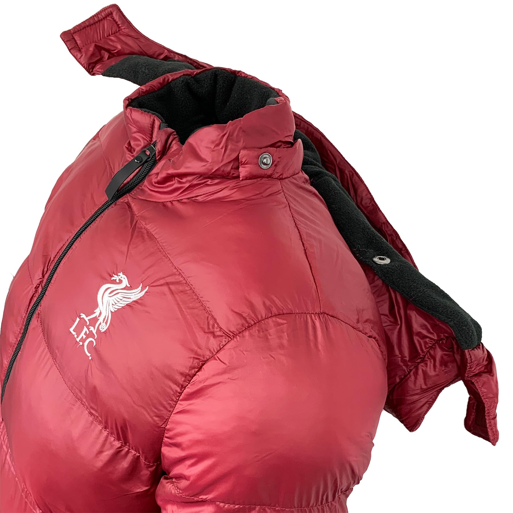 Icon Sports Liverpool Winter Jacket, With Removable Hood, Liverpool Hooded Puffer Jacket