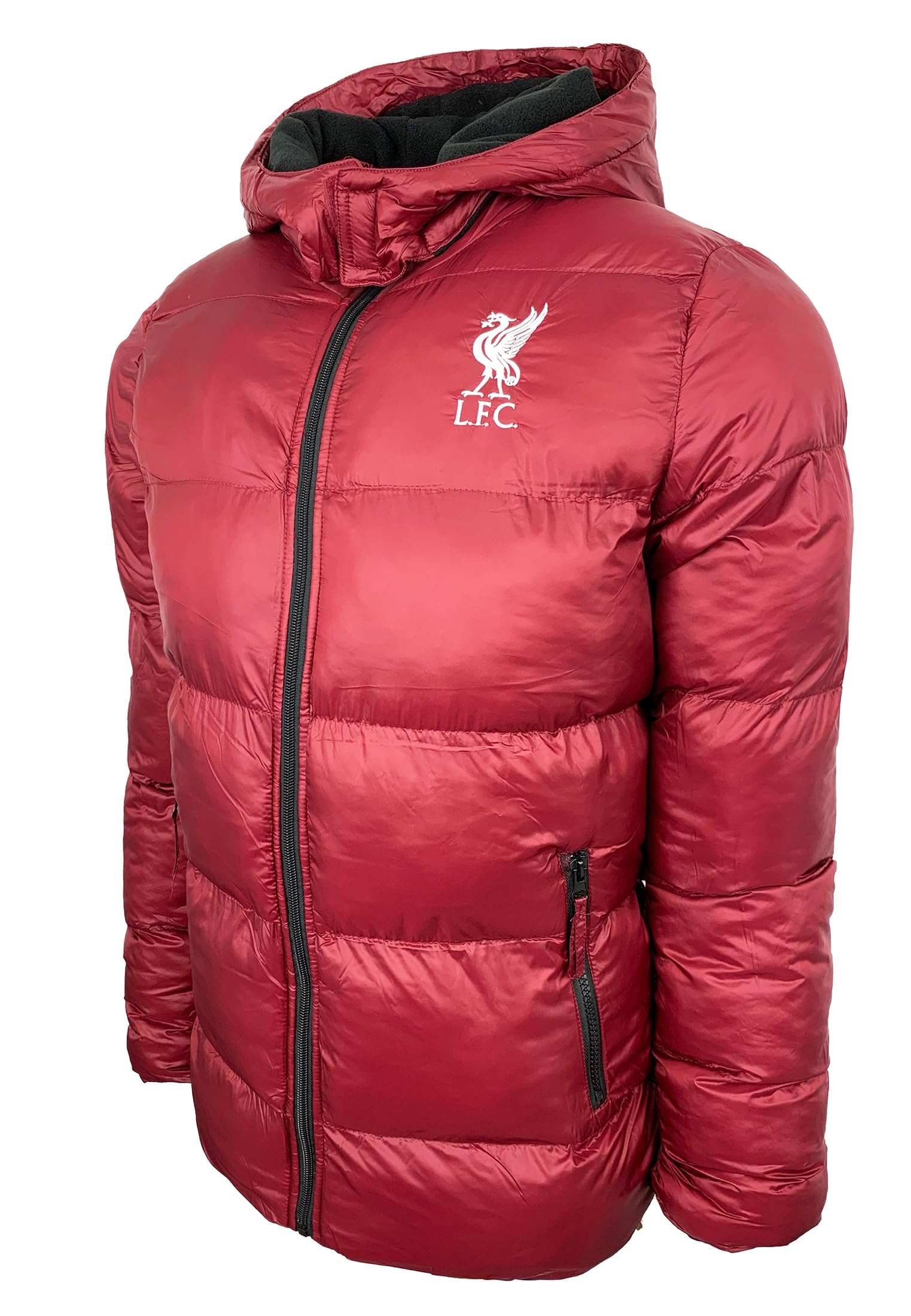 Icon Sports Liverpool Winter Jacket, With Removable Hood, Liverpool Hooded Puffer Jacket