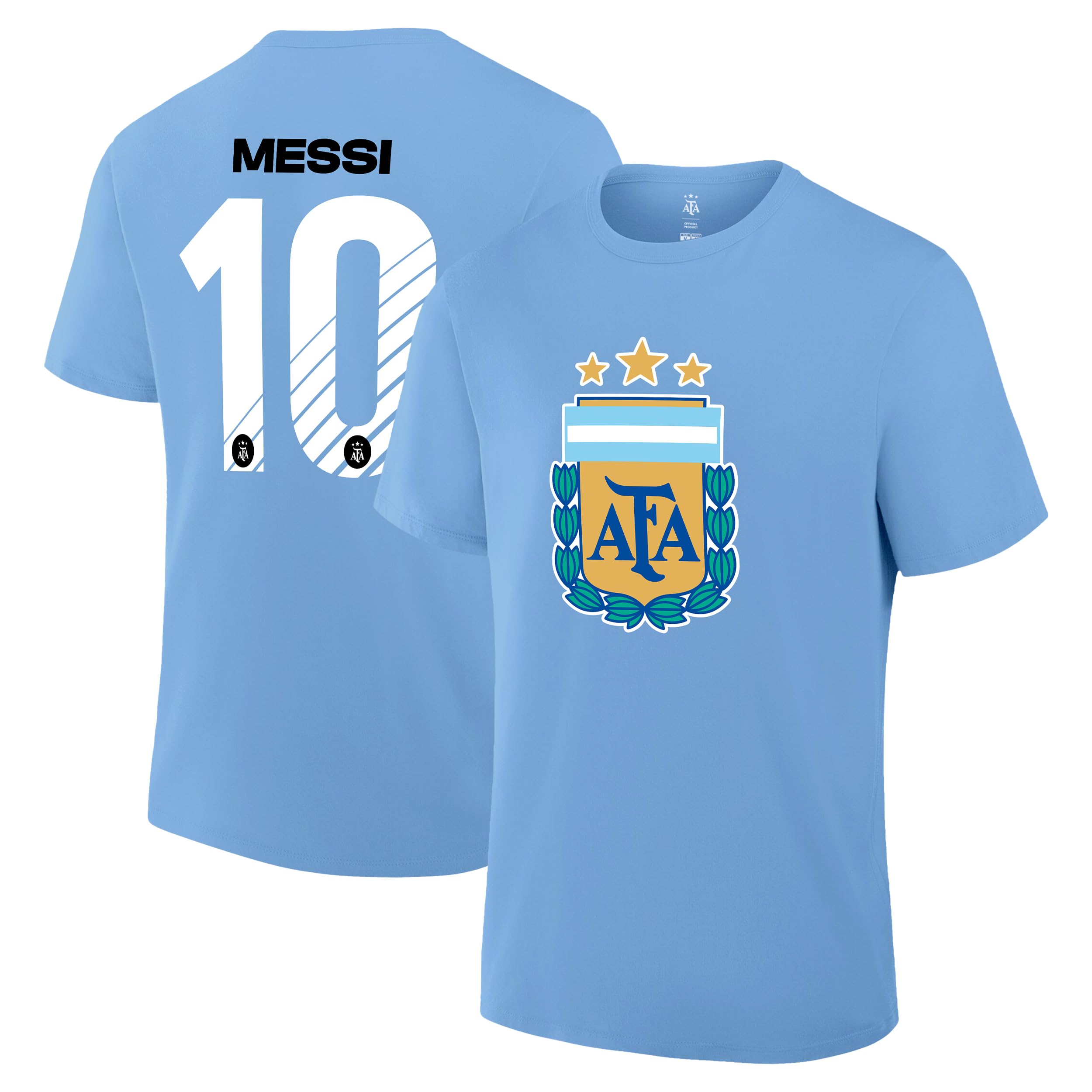 Icon Sports Officially Licensed Argentine Football Association Soccer Cotton T-Shirt - Unisex Adult