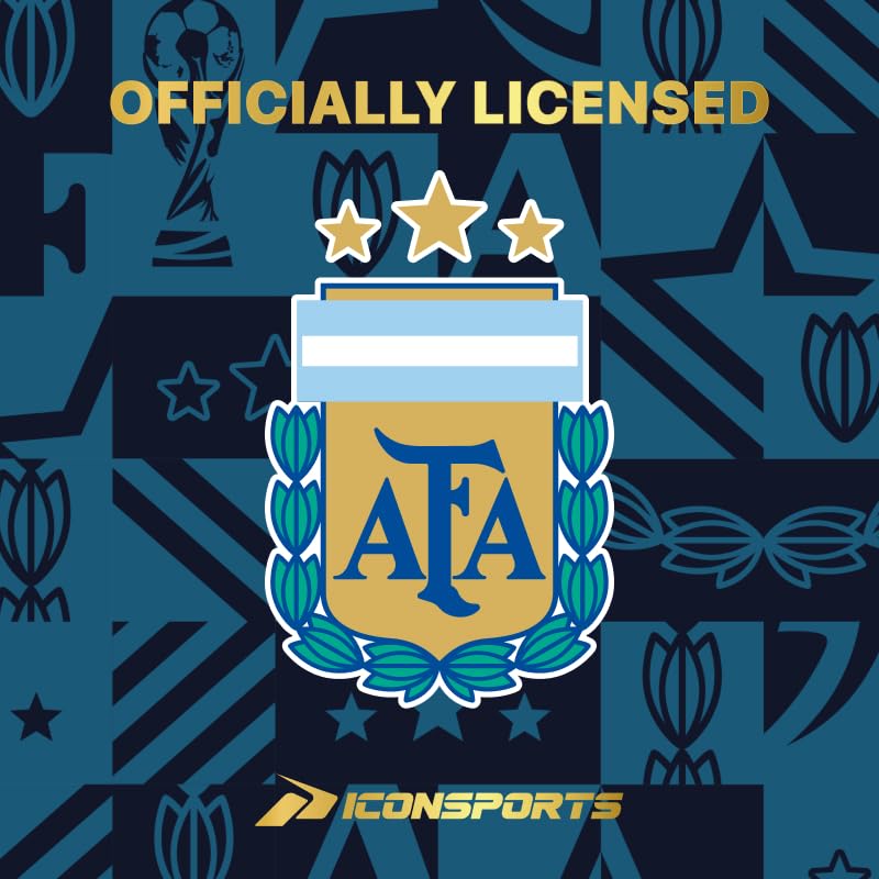 Icon Sports Officially Licensed Argentine Football Association Soccer Cotton T-Shirt - Unisex Adult
